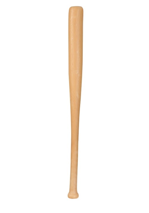 Plastic Baseball Bat Real Wood Look