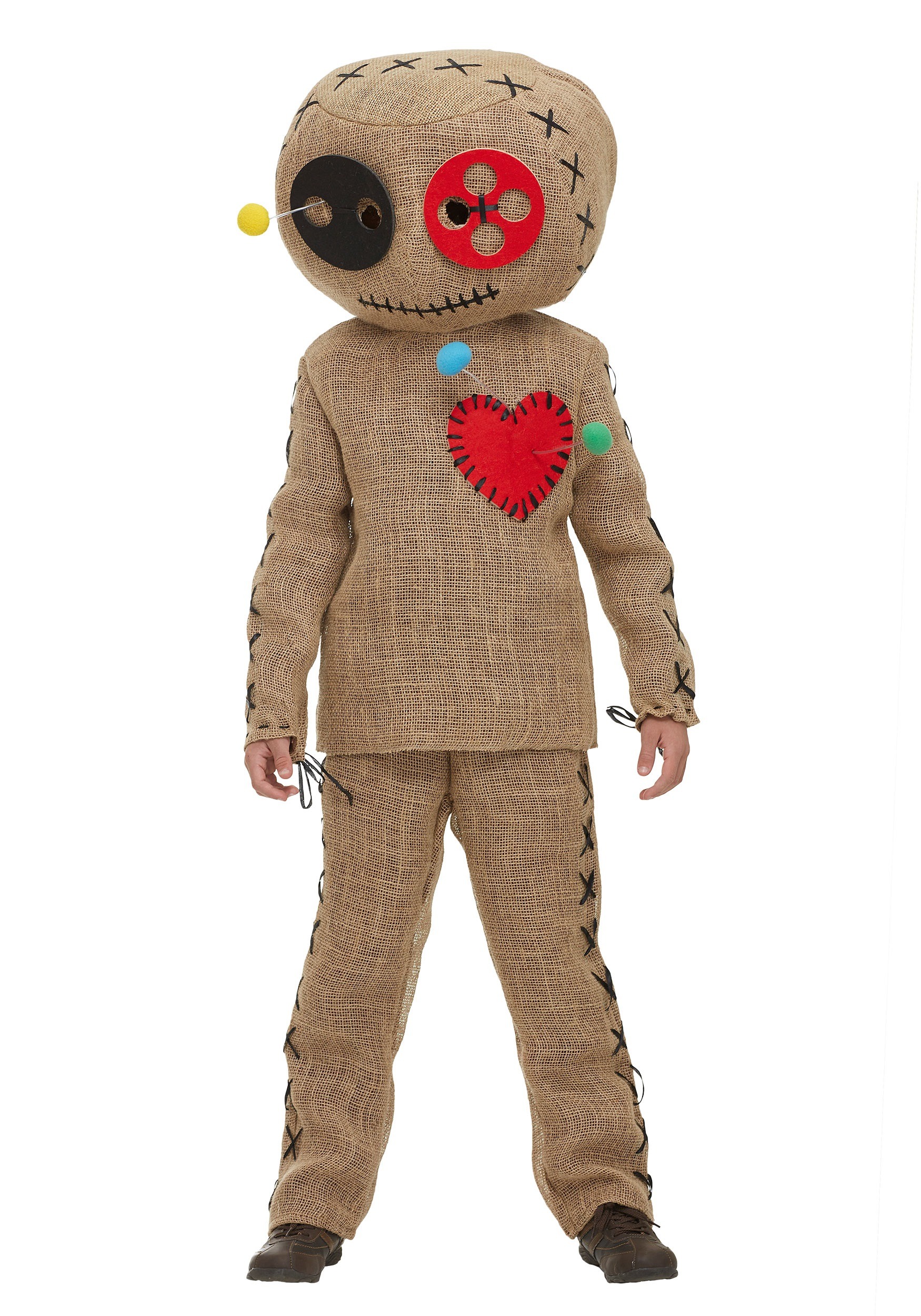 Photos - Fancy Dress FUN Costumes Burlap Voodoo Doll Costume for Kids | Kid's Costumes Beige FU