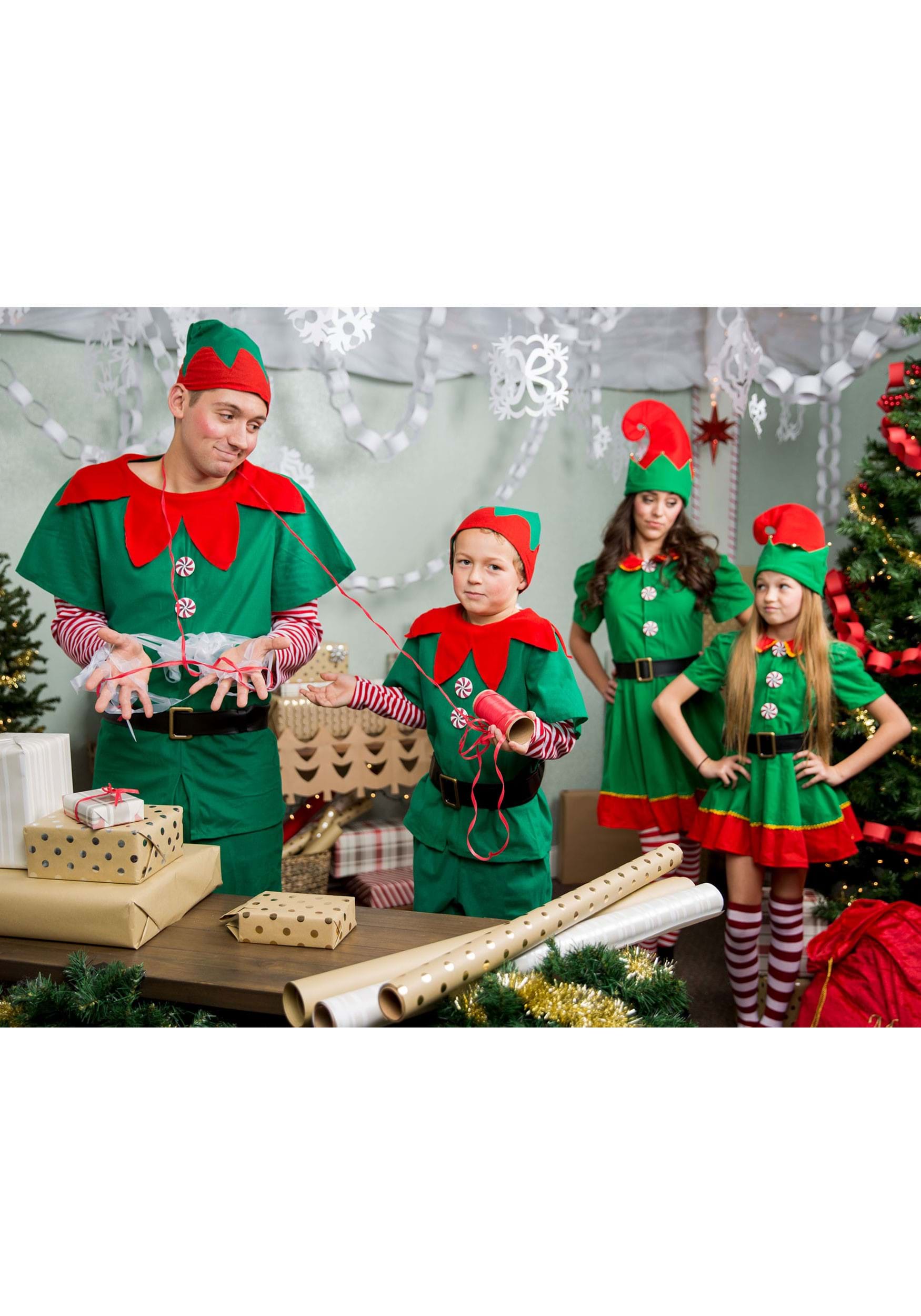 Plus Size Holiday Elf Costume For Women