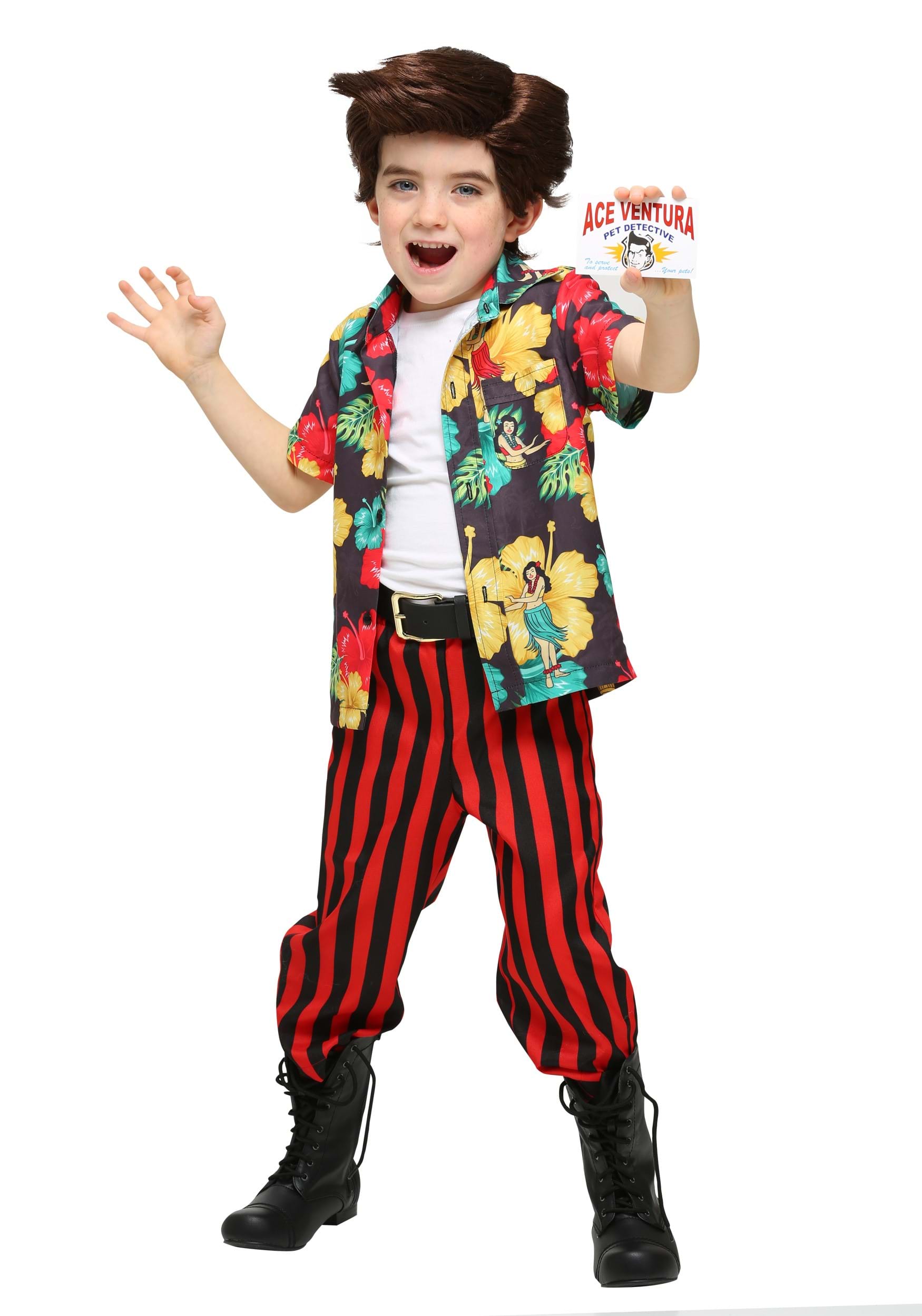 Boys Toddler Ace Ventura Costume with Wig | Exclusive Costumes