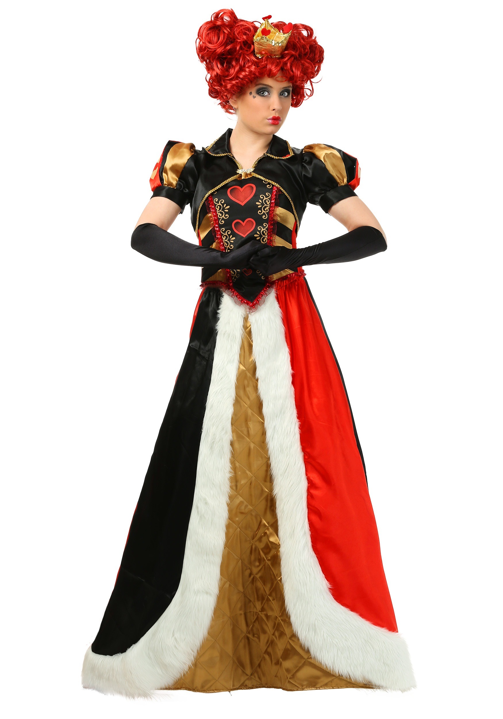Womens Plus Size Elite Queen of Hearts Costume Dress