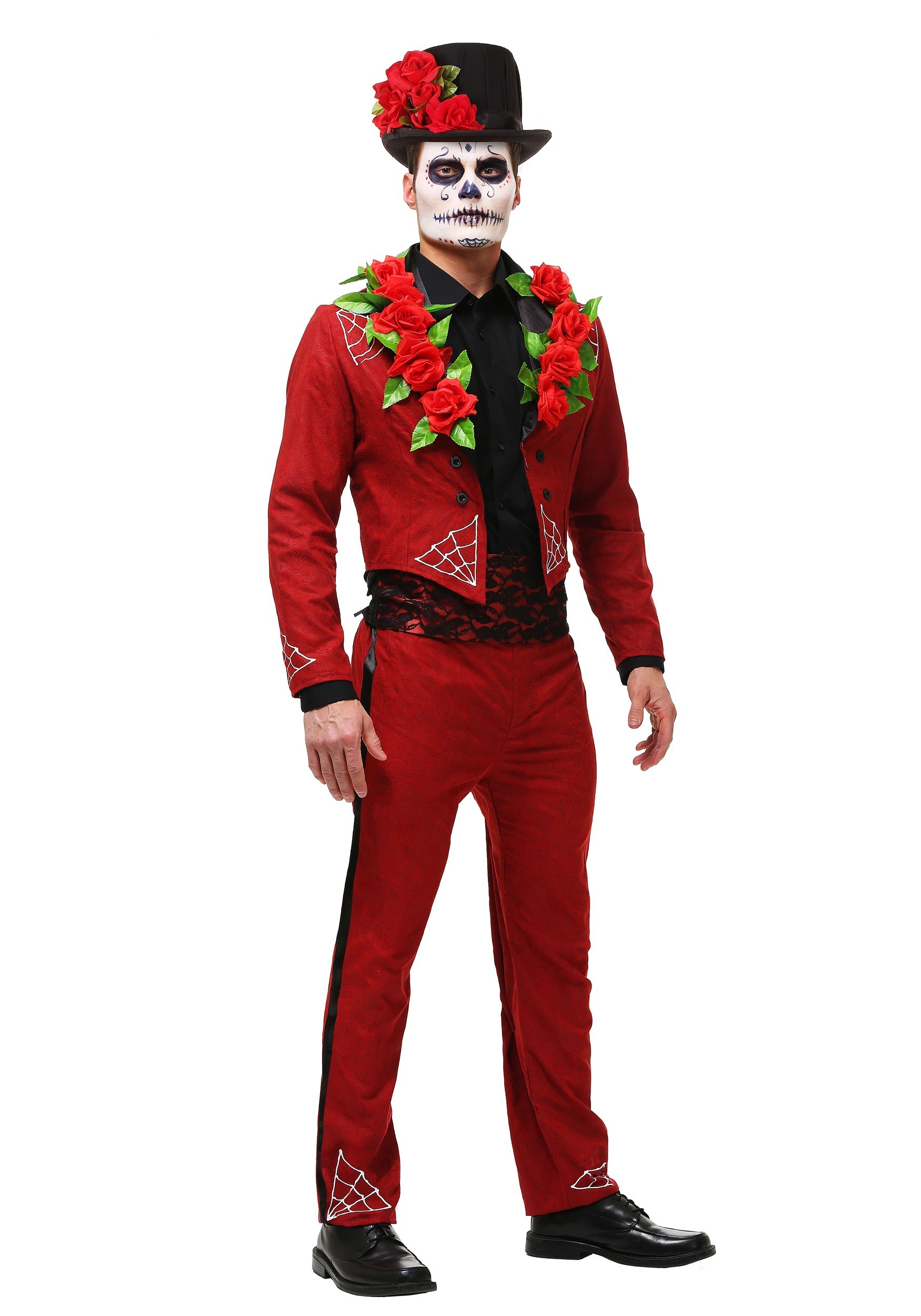 Men's Day Of The Dead Plus Size Costume