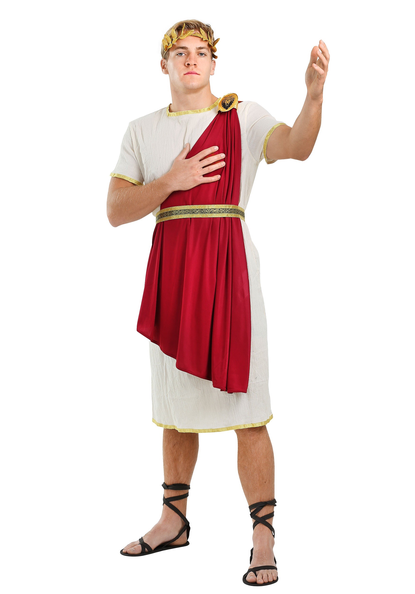 Photos - Fancy Dress Roman FUN Costumes  Senator Costume for Adults Red/Brown FUN2248AD 