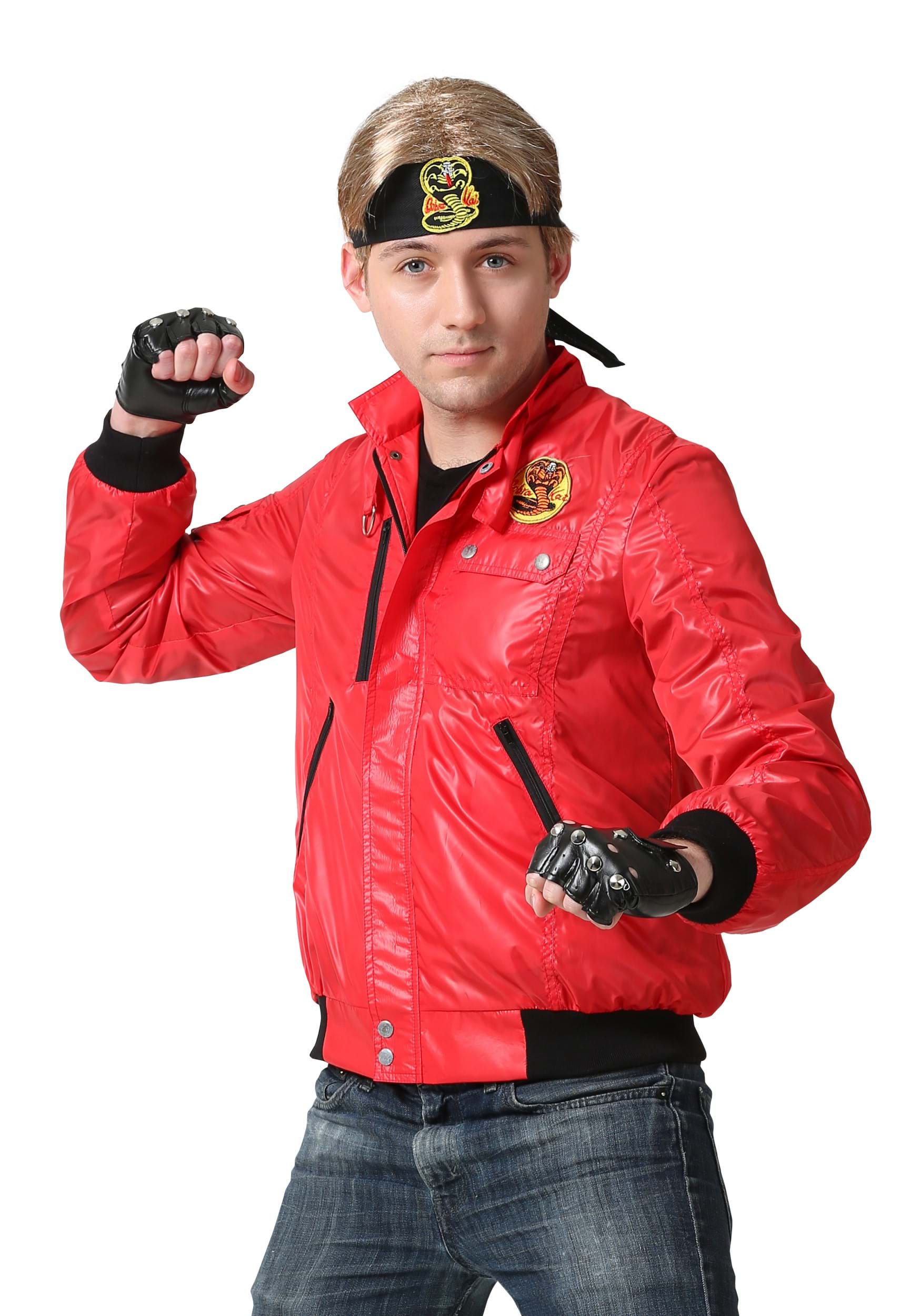 Karate Kid Red Cobra Kai Jacket Costume for Men