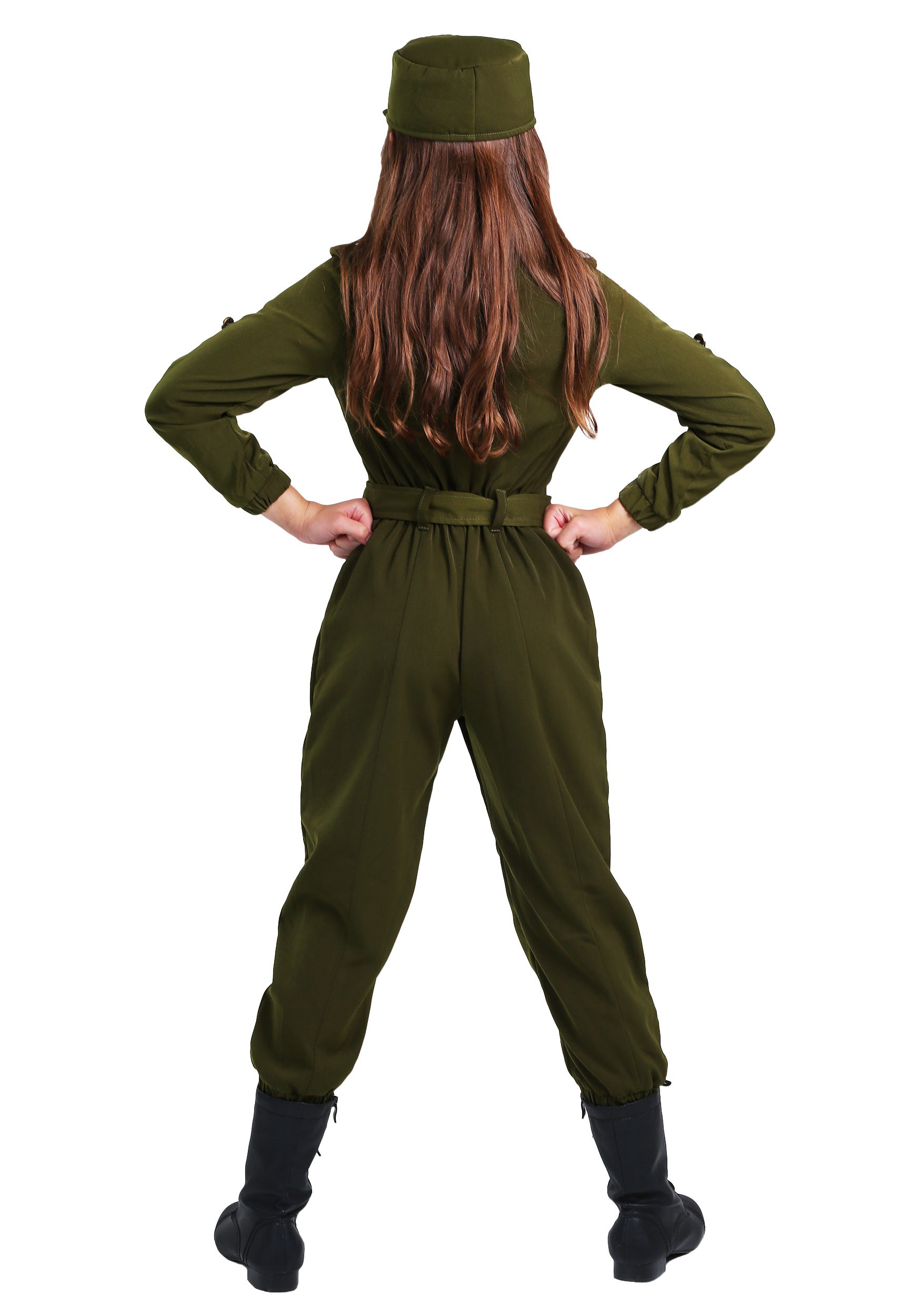 Army Flightsuit Girls Costume , Military Costumes , Exclusive