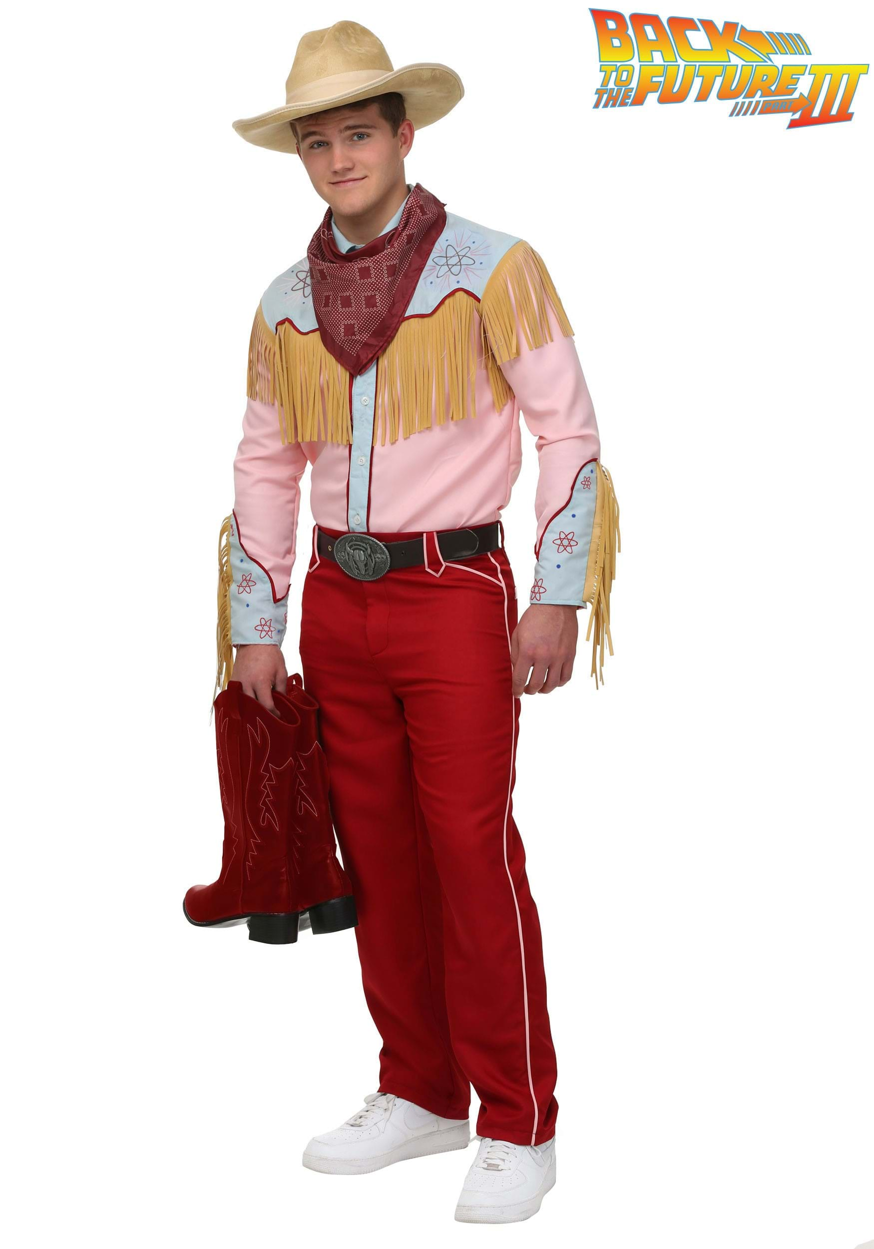 Back to the Future III Cowboy Marty Costume for Men