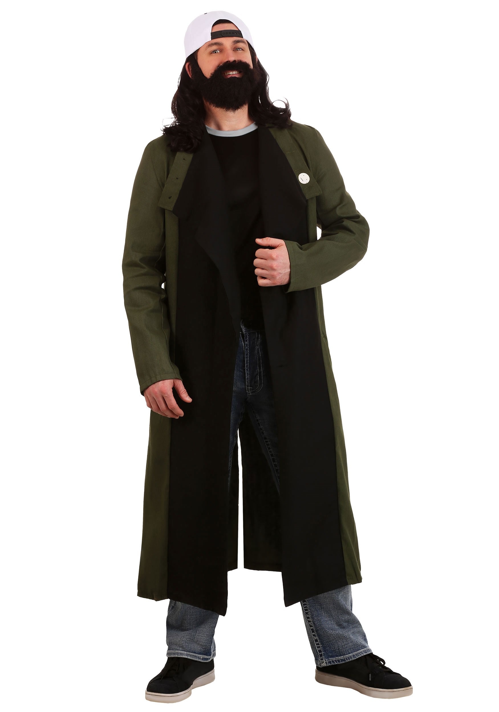 Jay and Silent Bob Silent Bob Costume for Plus Size | Officially licensed