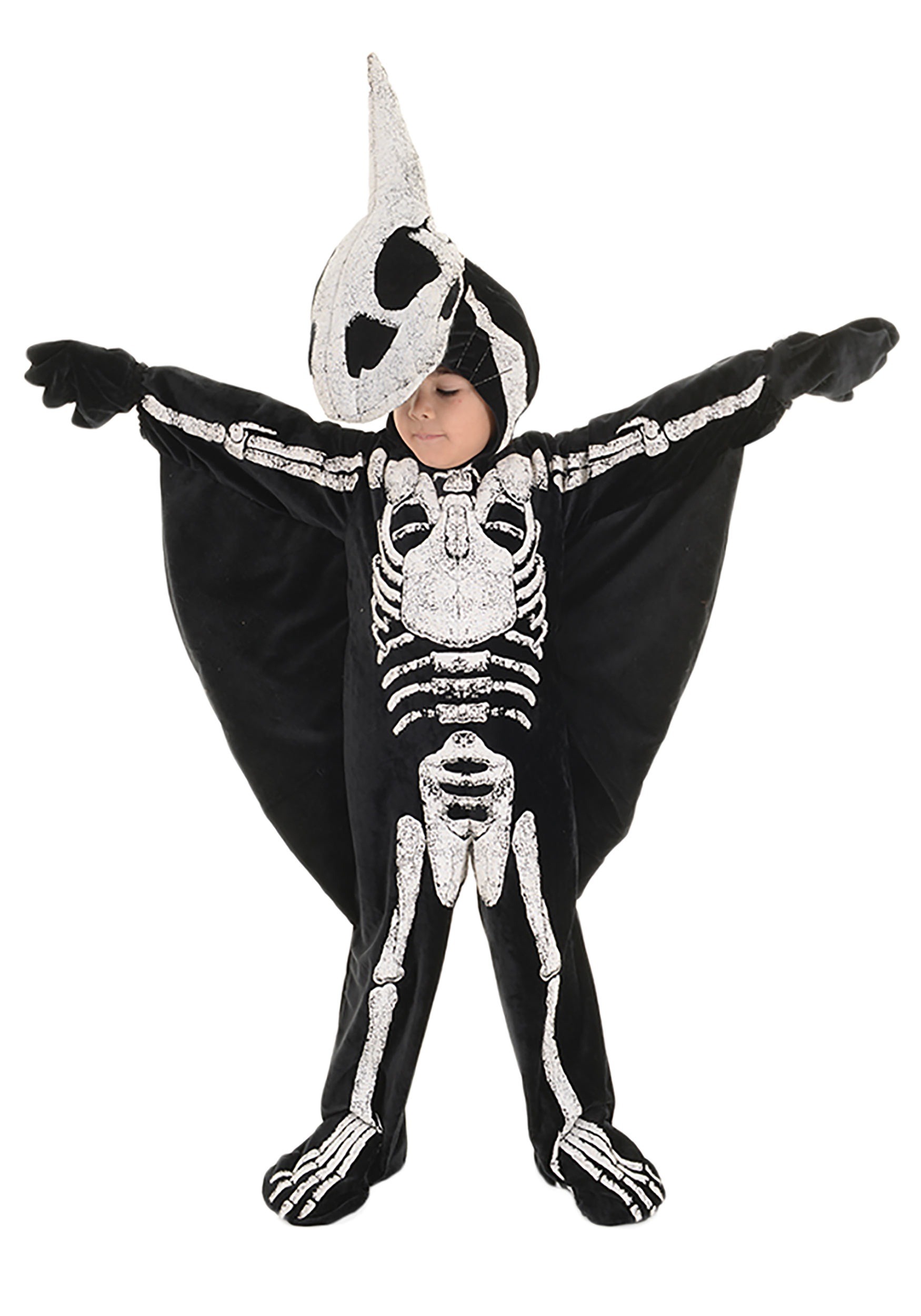 Photos - Fancy Dress FOSSIL Underwraps Pterodactyl  Costume for Toddlers Black/White UN26246 