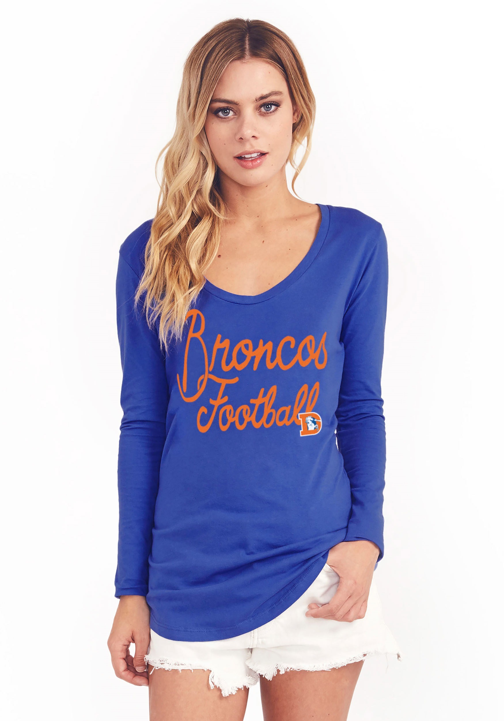 Denver Broncos Pregame V-Neck T-Shirt