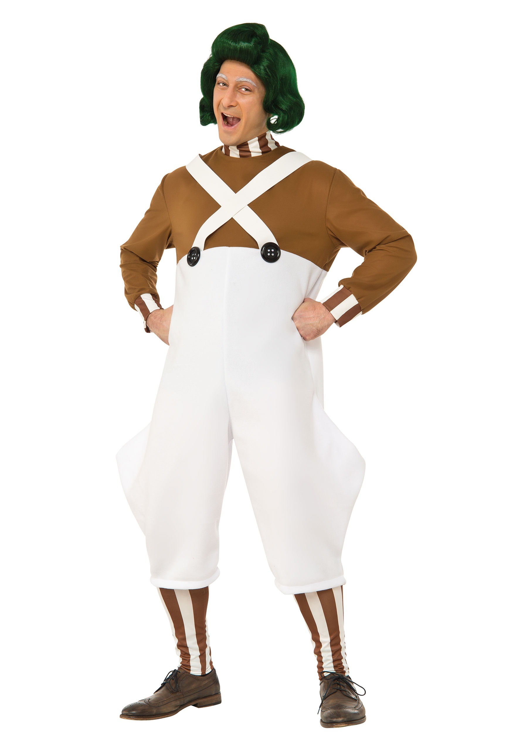 Photos - Fancy Dress Rubies Costume Co. Inc Deluxe Men's Oompa Loompa Costume Brown/White R 
