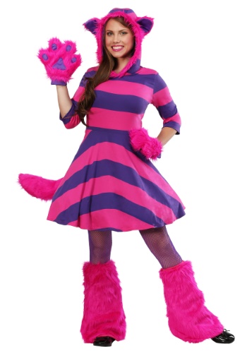Women's Cheshire Cat Plus Size Costume