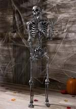 Life Size Silver Dark Grey Skeleton Decoration Alt 1