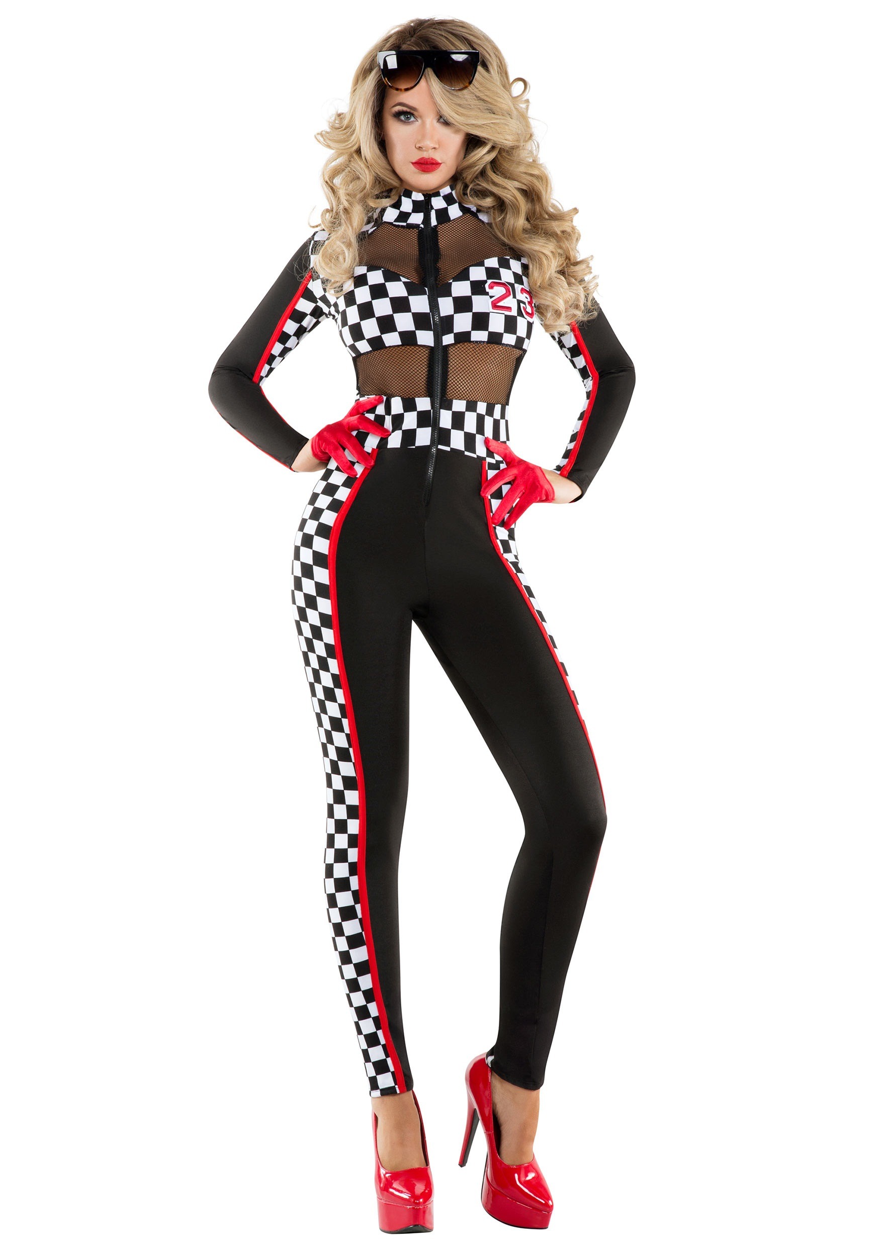 Photos - Fancy Dress RACER Starline, LLC. Racy  Costume for Women Black/Red/White SLS609 