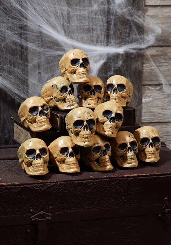 Twelve Piece Bag of Skulls Halloween Decor UPD 1