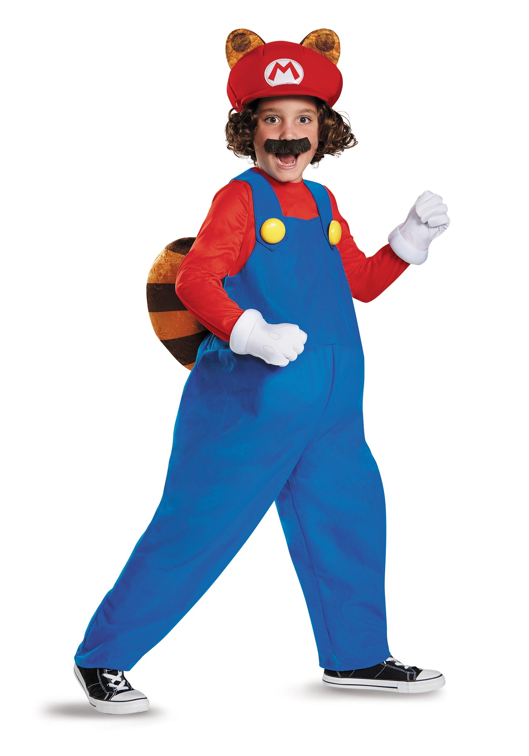 Photos - Fancy Dress Deluxe Disguise  Mario Raccoon Costume for Kids Red/Blue DI98818 