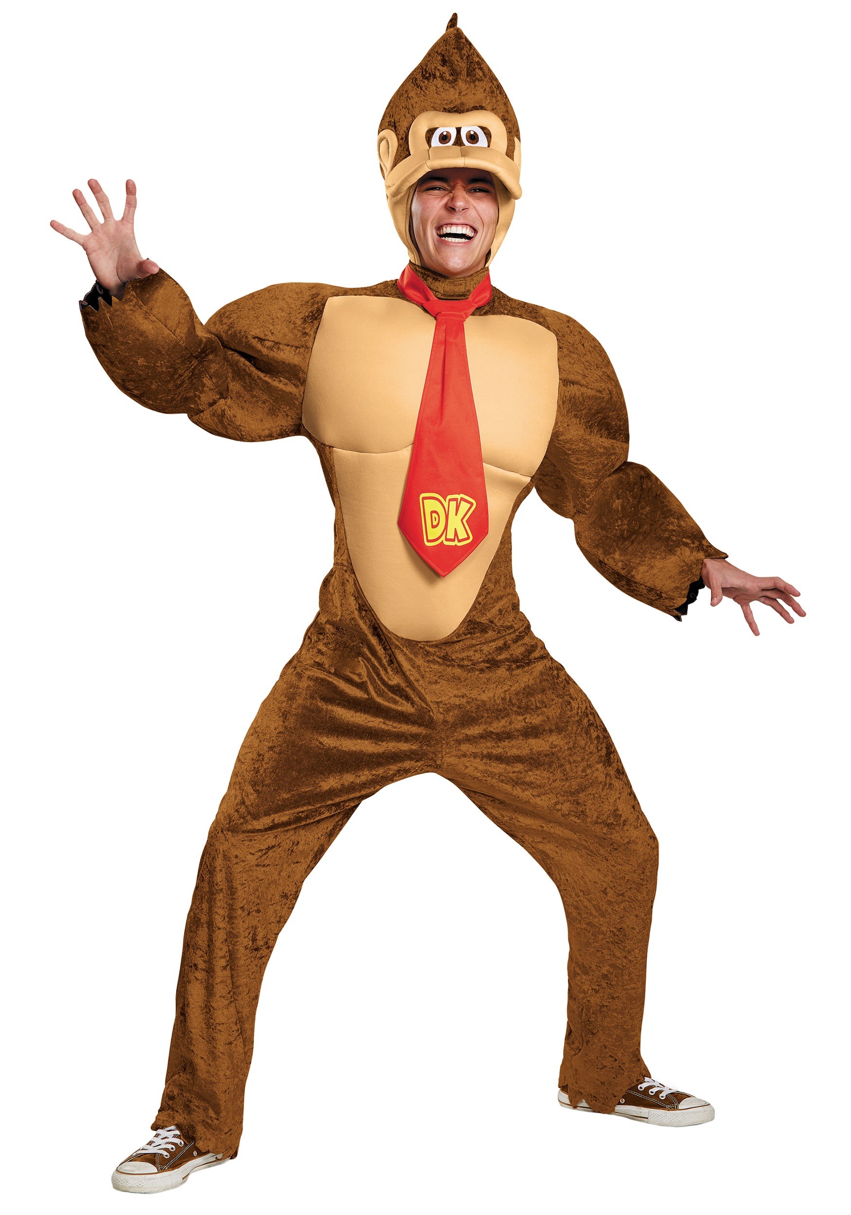 Photos - Fancy Dress Deluxe Disguise  Adult Donkey Kong Costume Yellow/Orange DI98821 