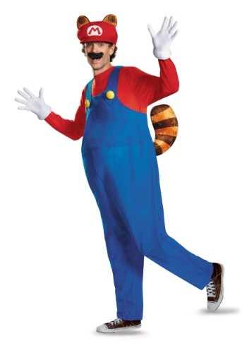 Adult Deluxe Mario Raccoon Plus Size Costume