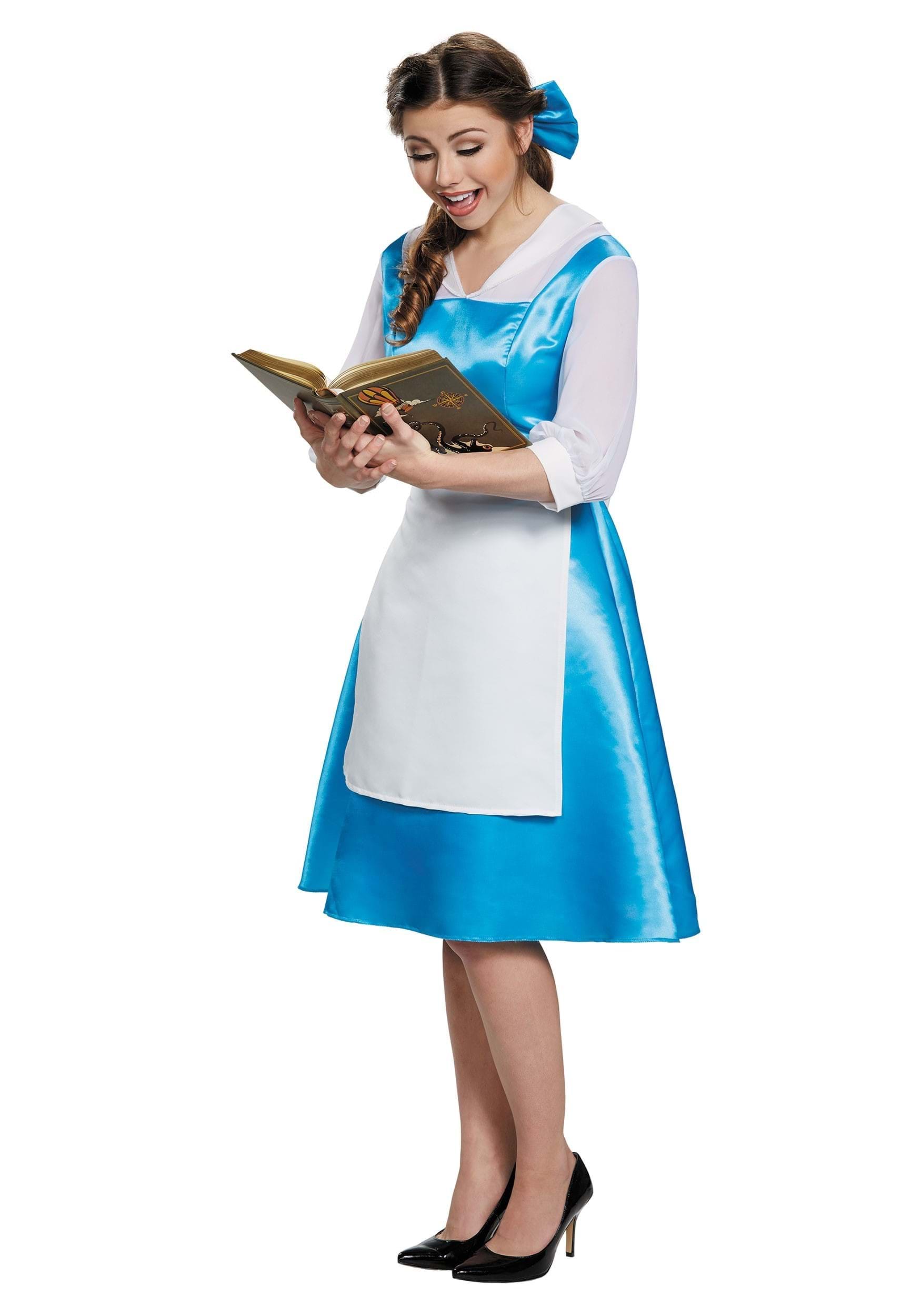 Disney Beauty And The Beast Adult Belle Blue Costume Dress , Disney Costumes