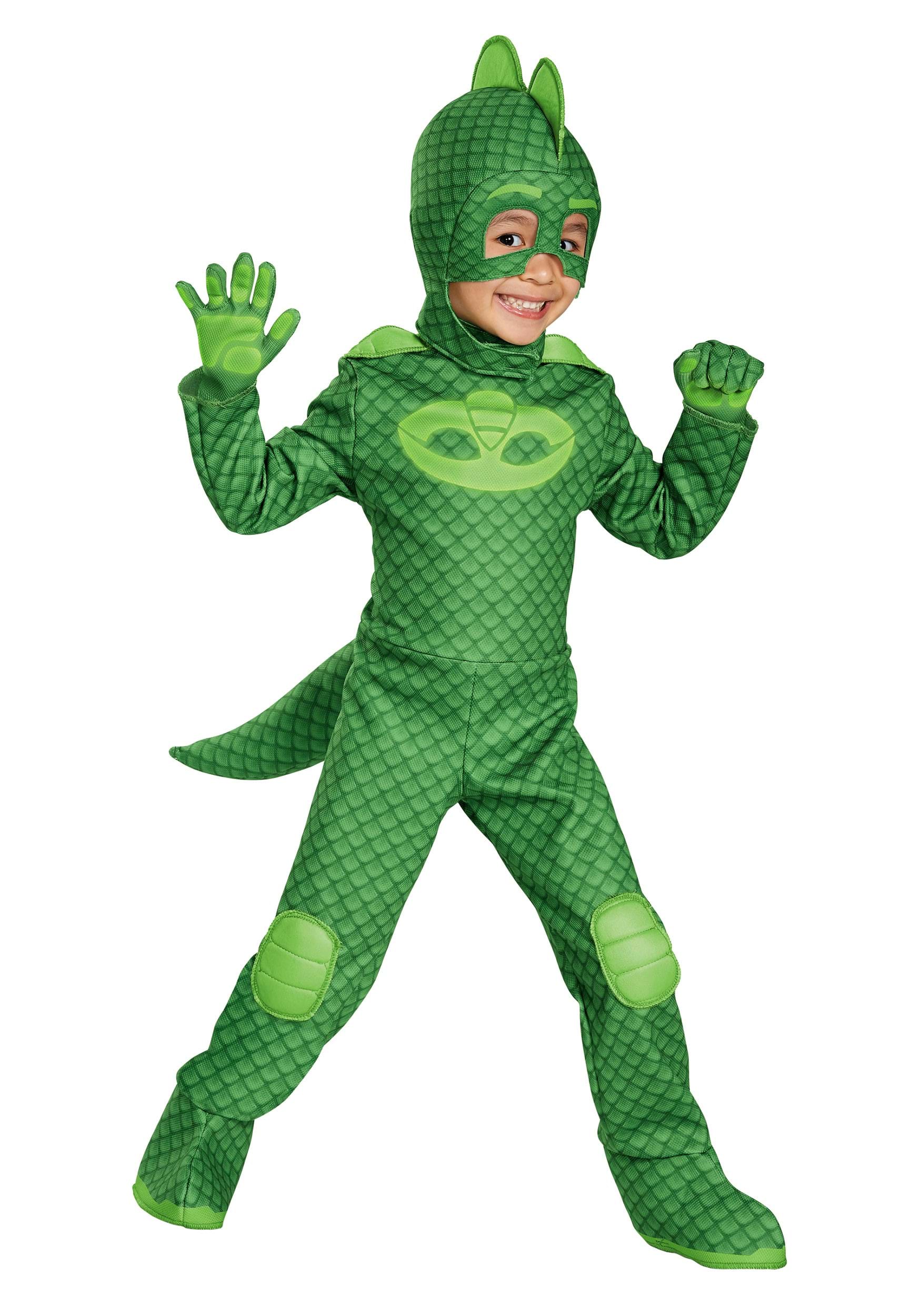 Boys Deluxe Gekko Costume from PJ Masks | Kids Halloween Costume