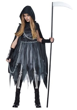 Girls Scary Reaper Costume