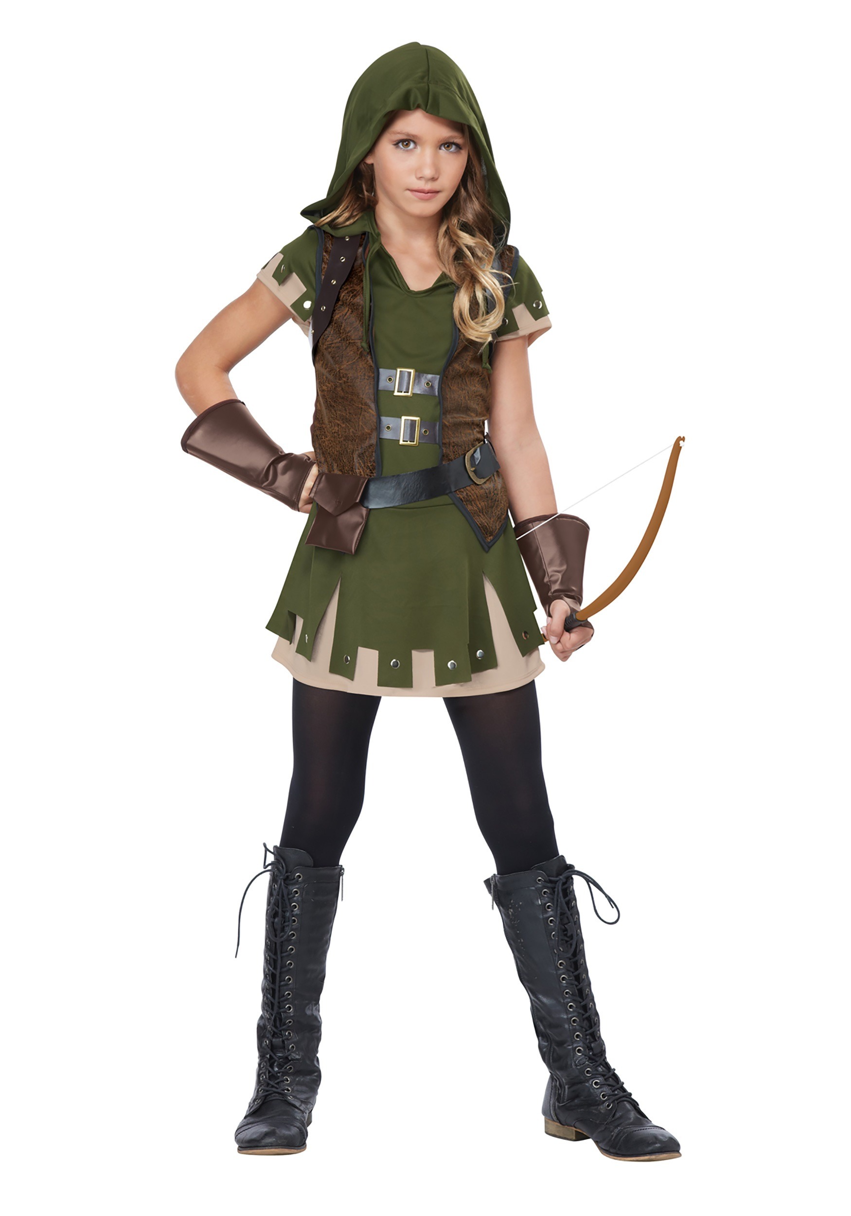 beads line confusion Girl's Miss Robin Hood Costume