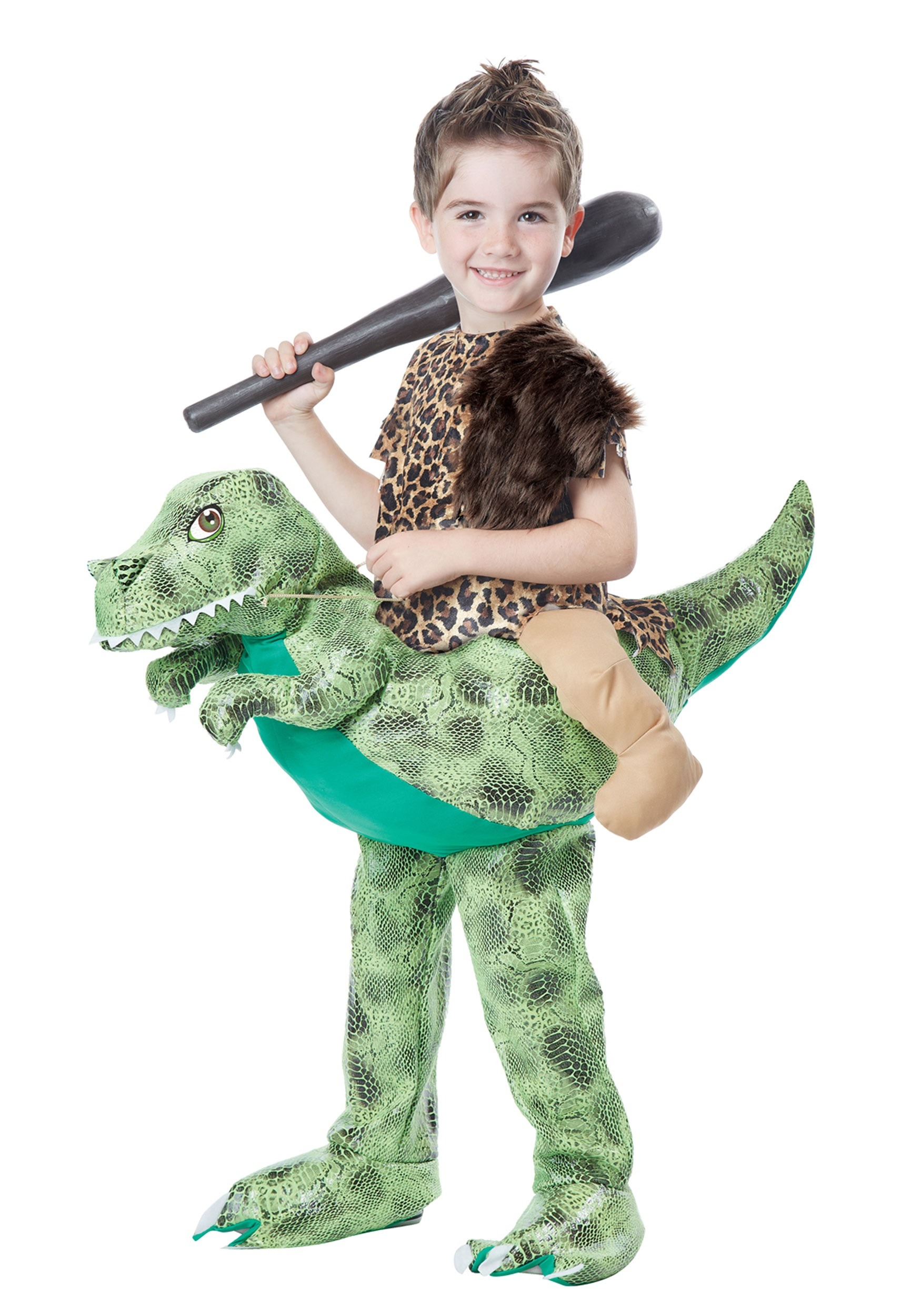 Photos - Fancy Dress California Costume Collection Ride a Dinosaur Costume for Children Brown&# 