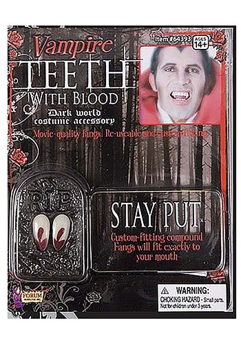Vampire Teeth with Blood Accessory