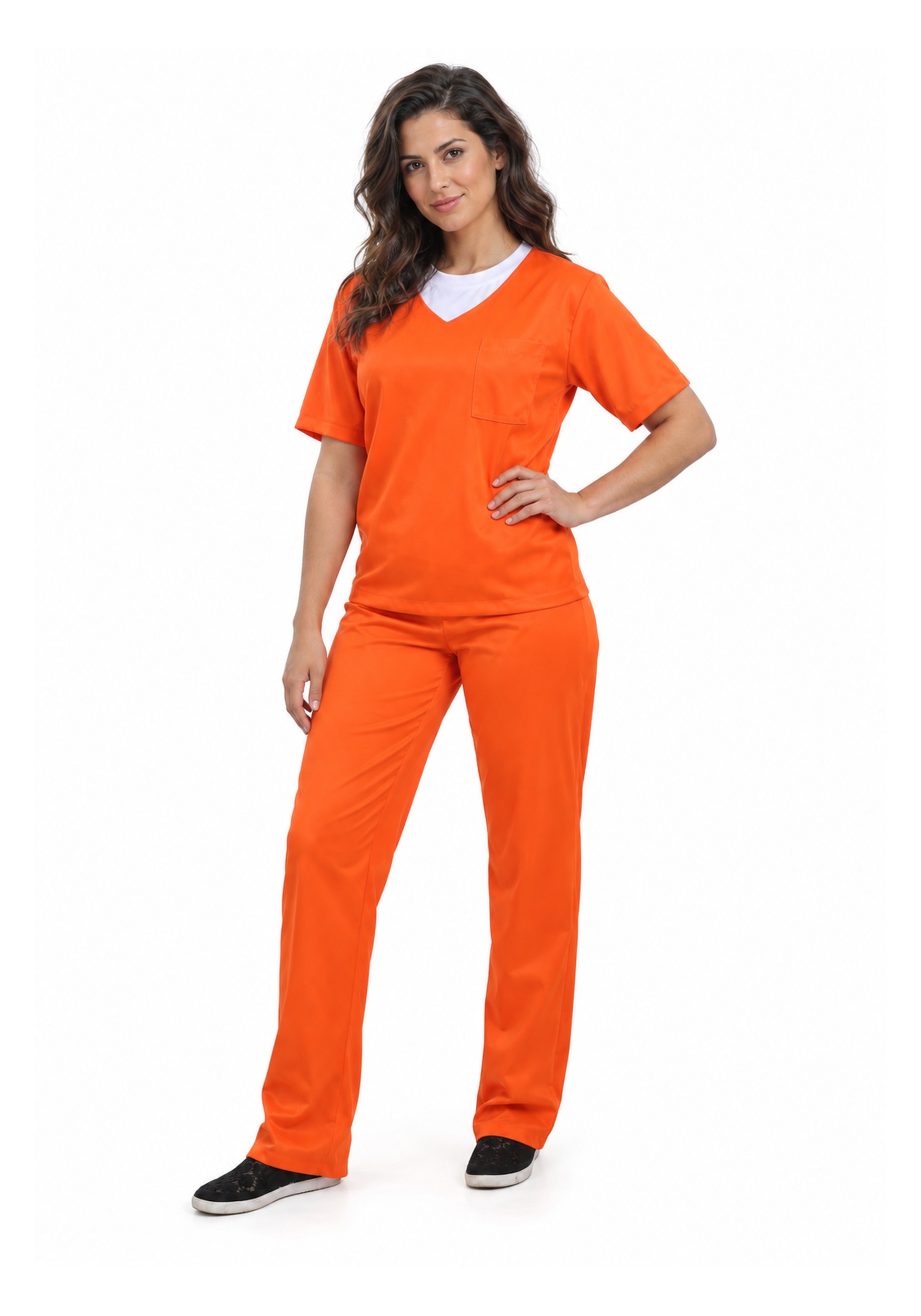 Womens Orange Prisoner Costume | Uniform Costumes
