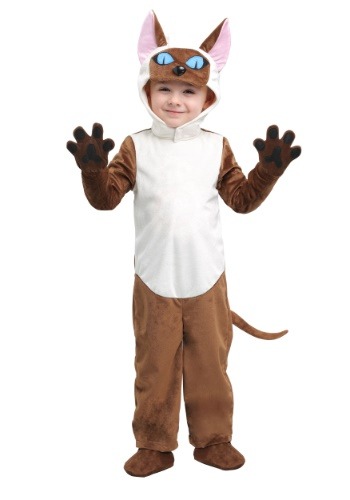 Toddler Siamese Cat Jumpsuit Costume