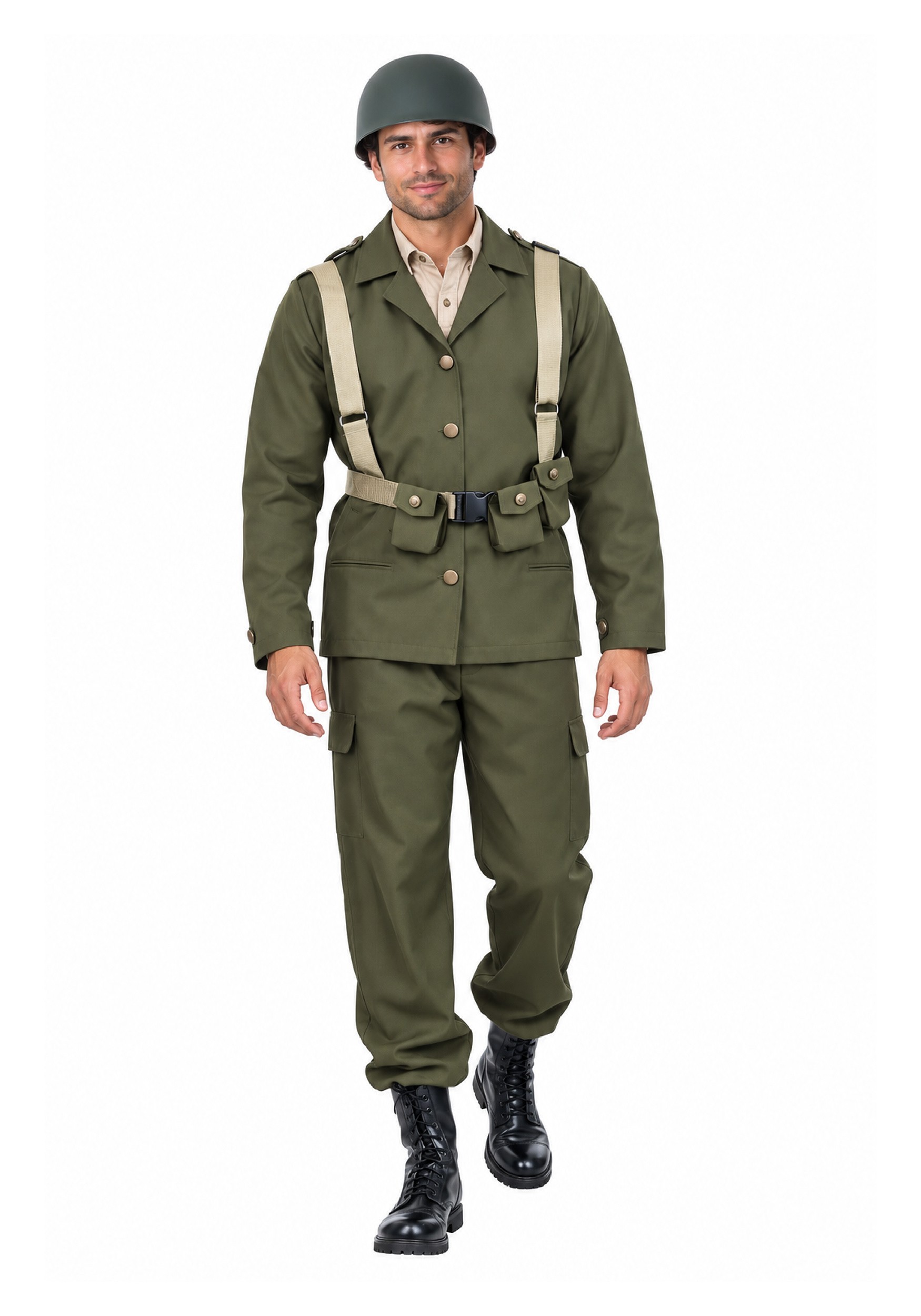 Men's Deluxe WW2 Soldier Adult Costume