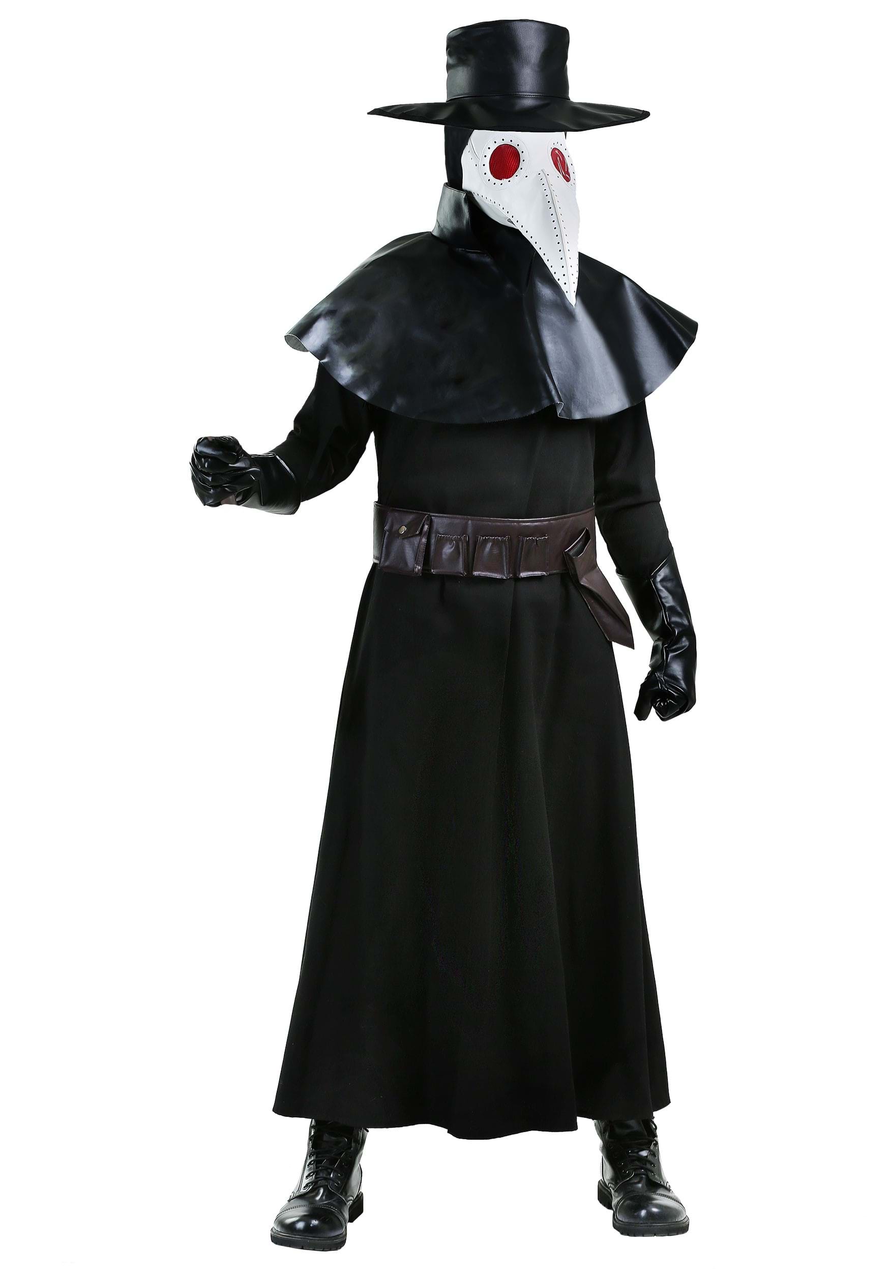 Photos - Fancy Dress FUN Costumes Plague Doctor Costume for Adults | Historical Costumes Black