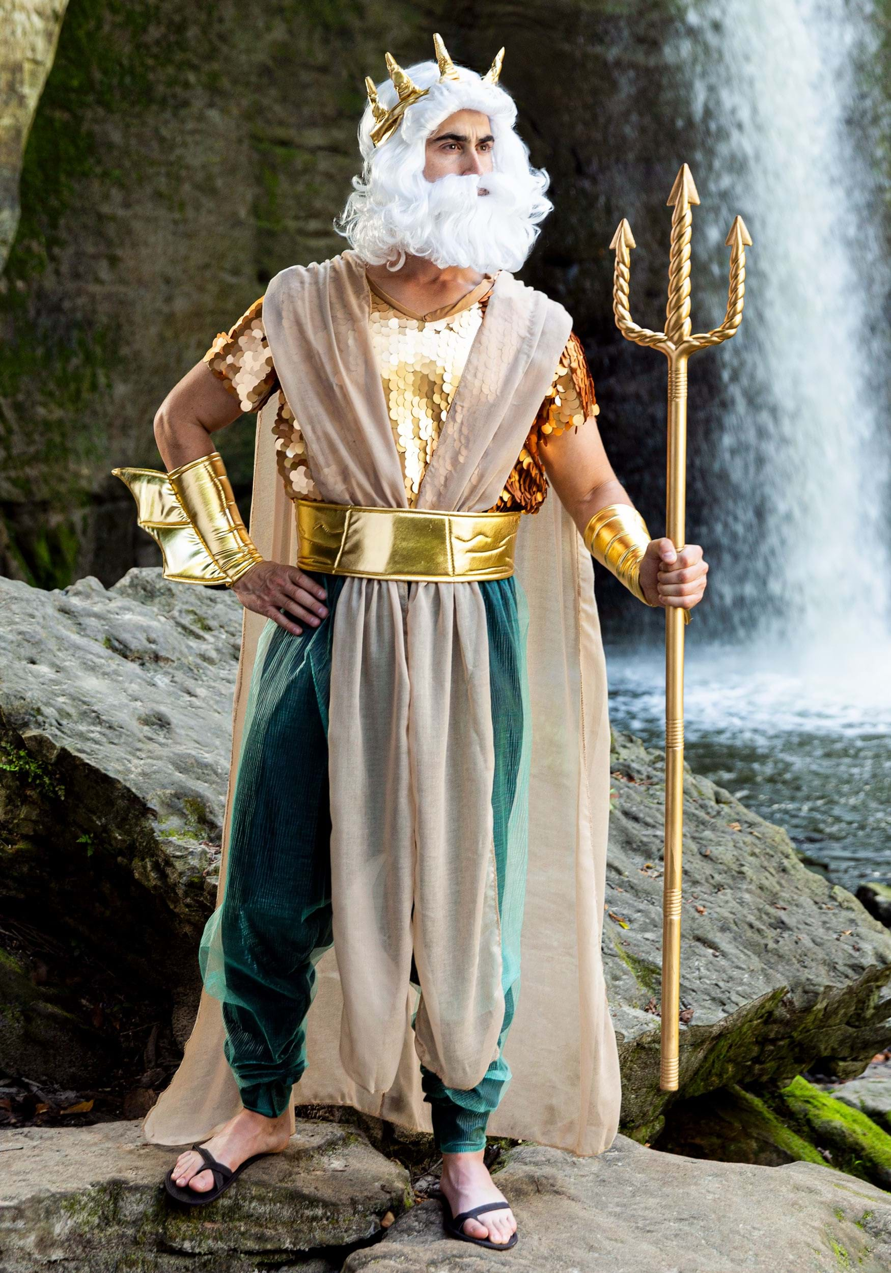 Poseidon Costume for Men, Exclusive