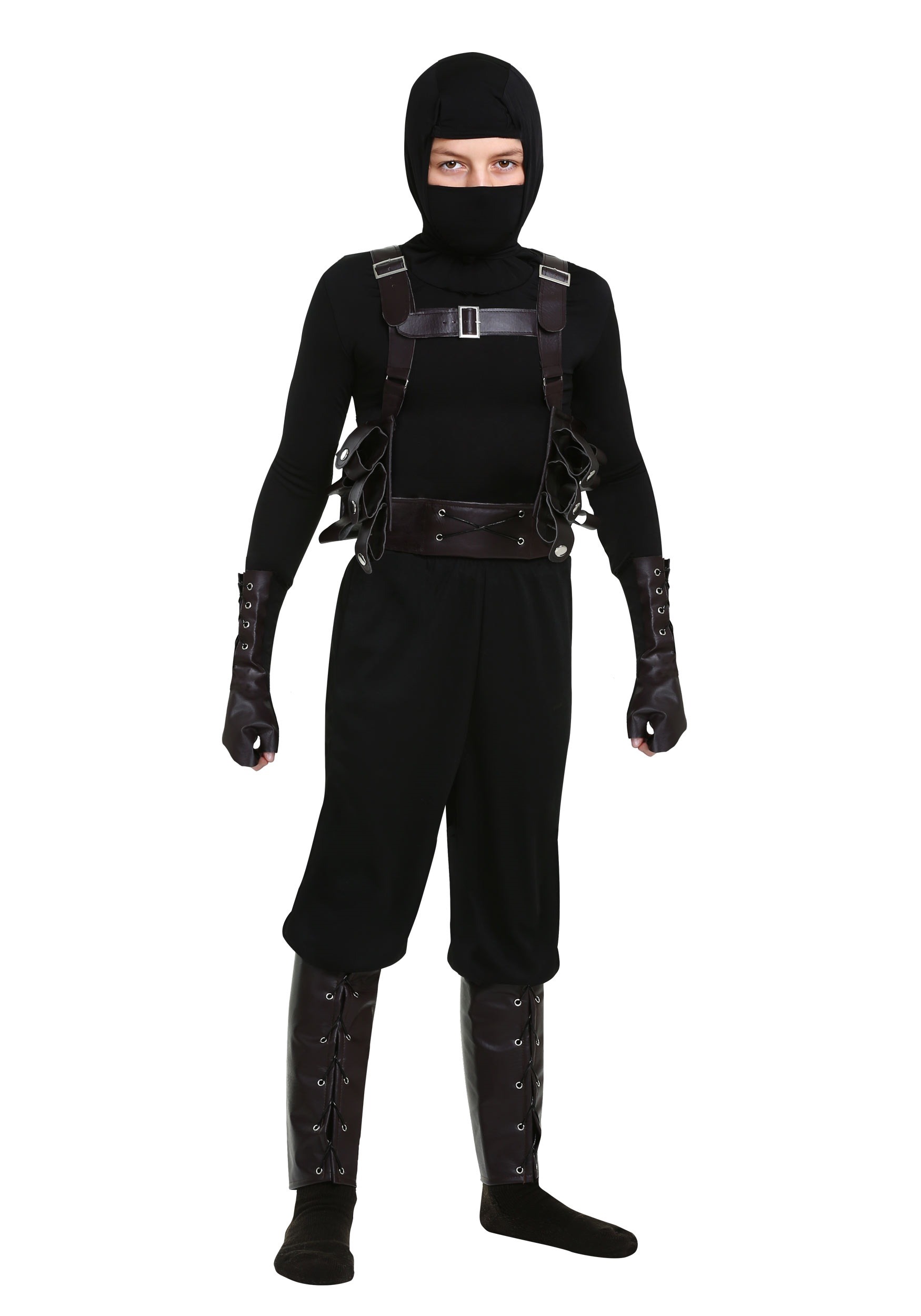 Photos - Fancy Dress Ninja FUN Costumes Boys  Assassin Costume Black FUN1417CH 