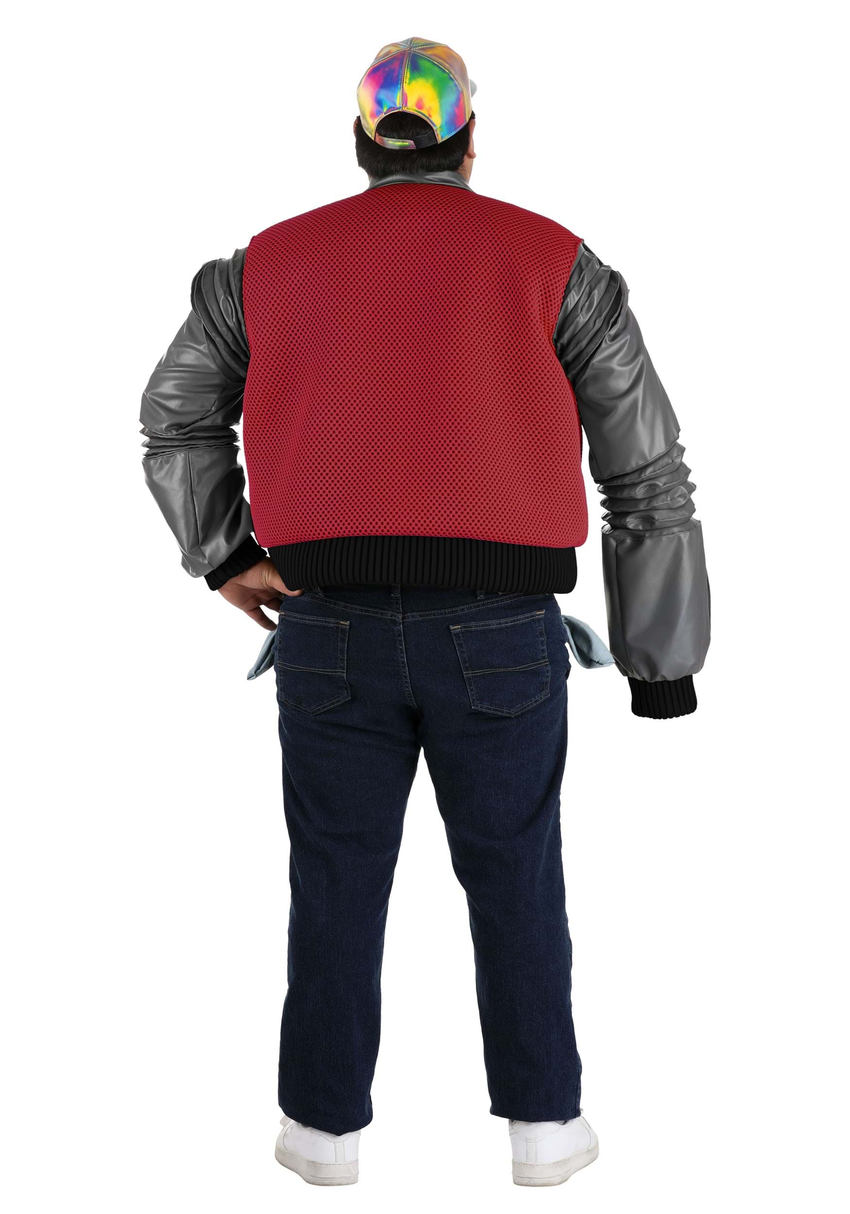 Plus Size Authentic Marty McFly Men's Jacket Costume From Back To The Future