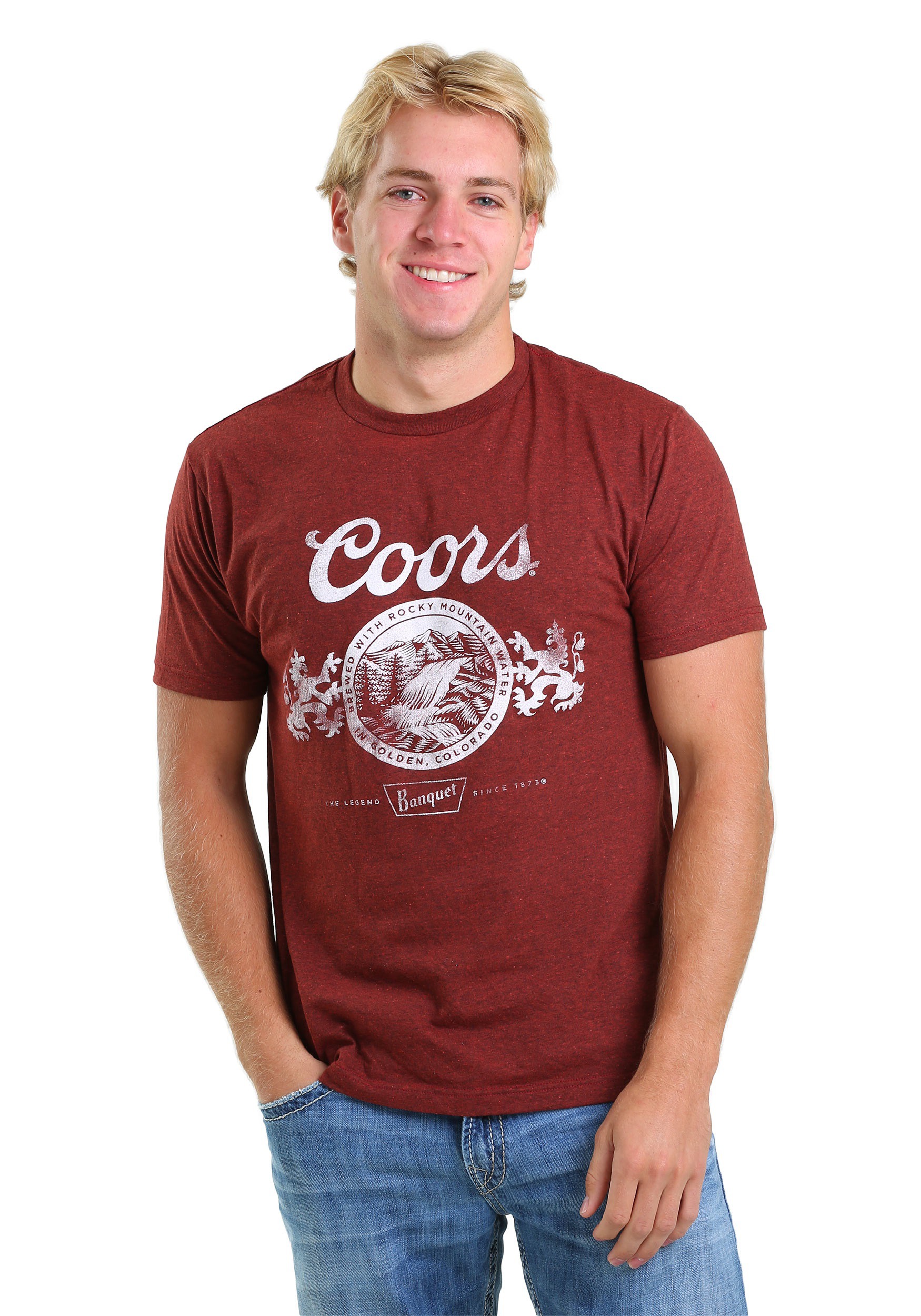 Miller Coors Vintage Brick Red Mens T-Shirt