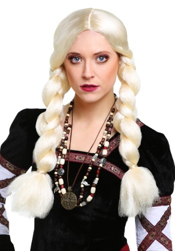 Women's Blonde Viking Wig