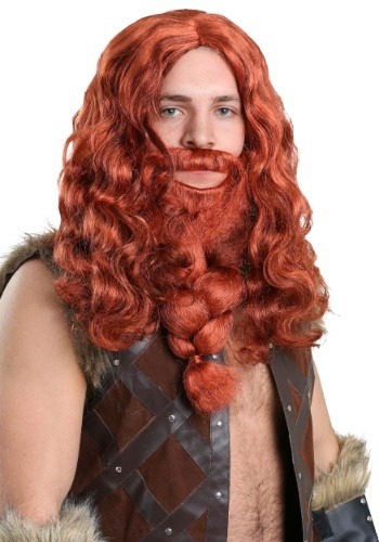 Exclusive Viking Wig and Beard Set Red