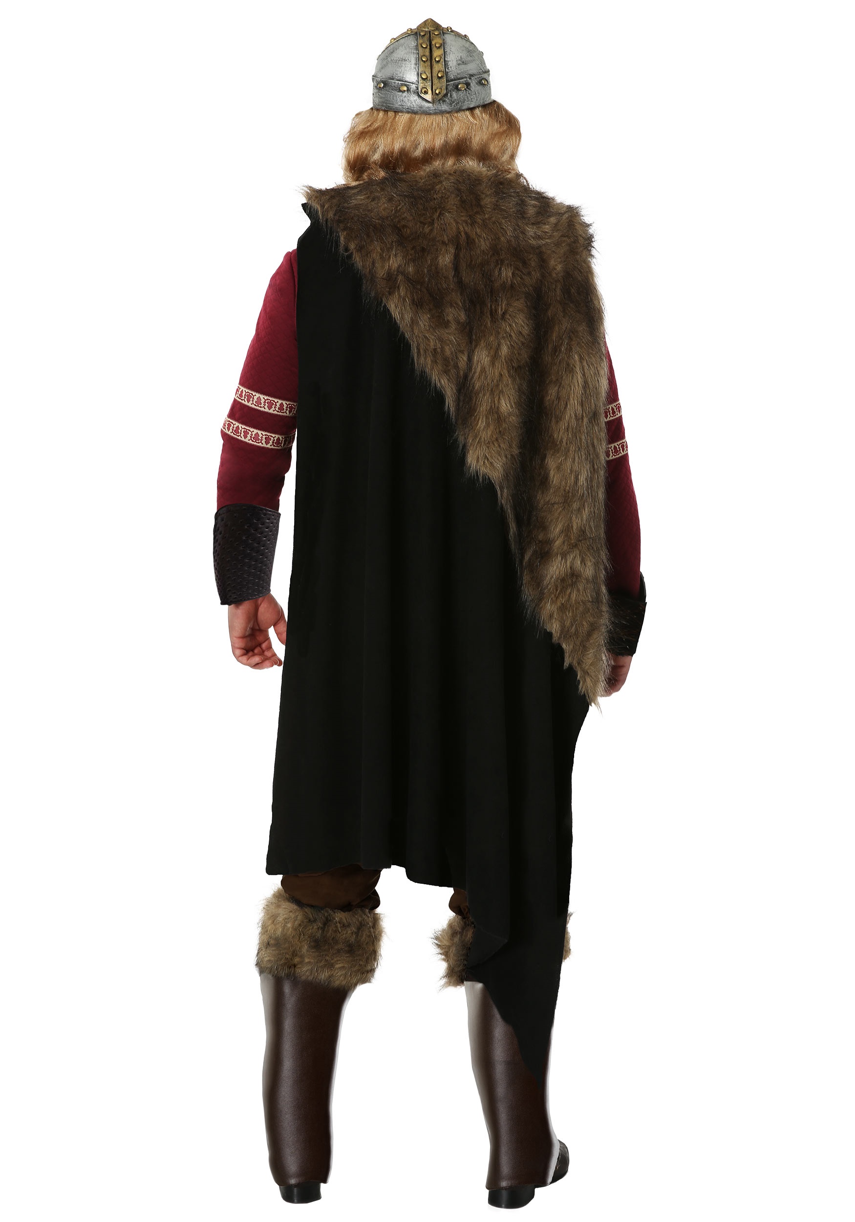 Burgundy Viking Men's Costume