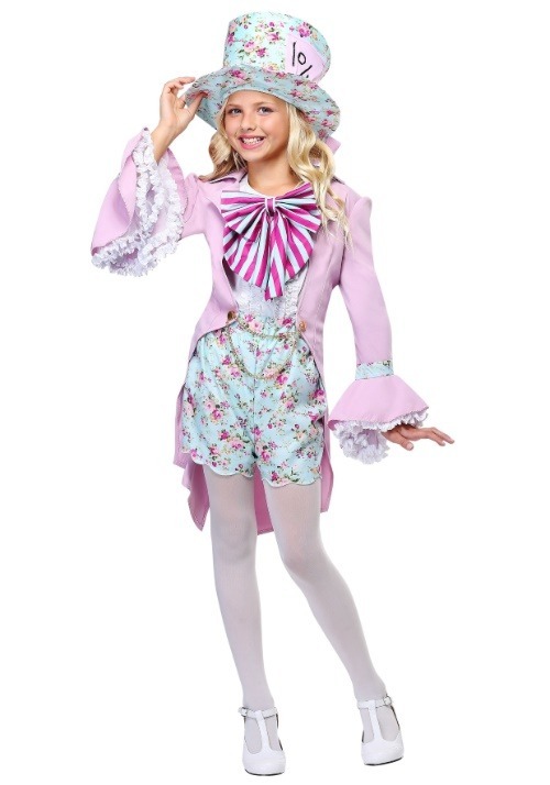 Girls Pretty Mad Hatter Costume