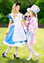 Girl's Pretty Mad Hatter Costume Alt 1