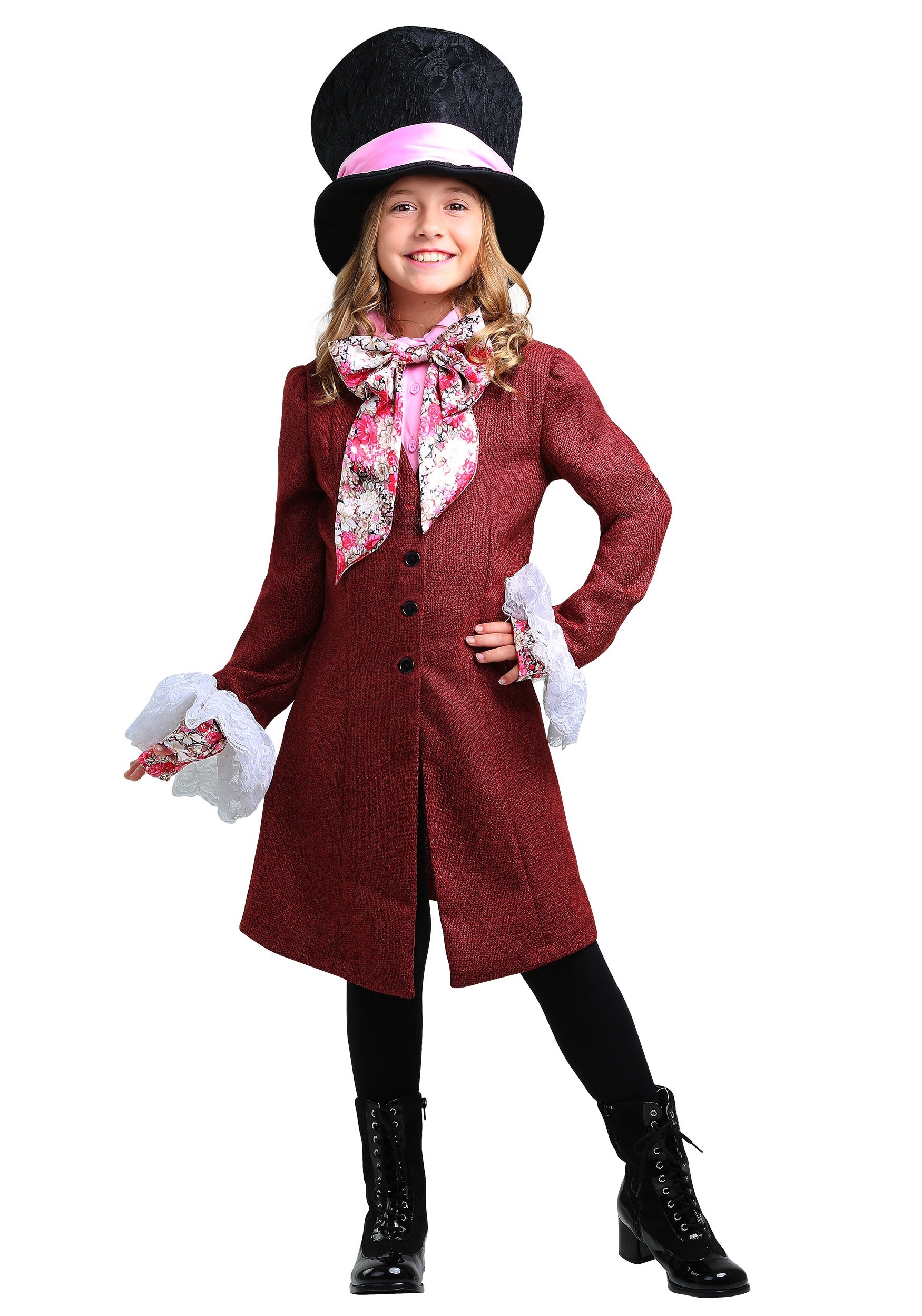 Photos - Fancy Dress Mad Hatter FUN Costumes  Girls Costume Red FUN2334CH 
