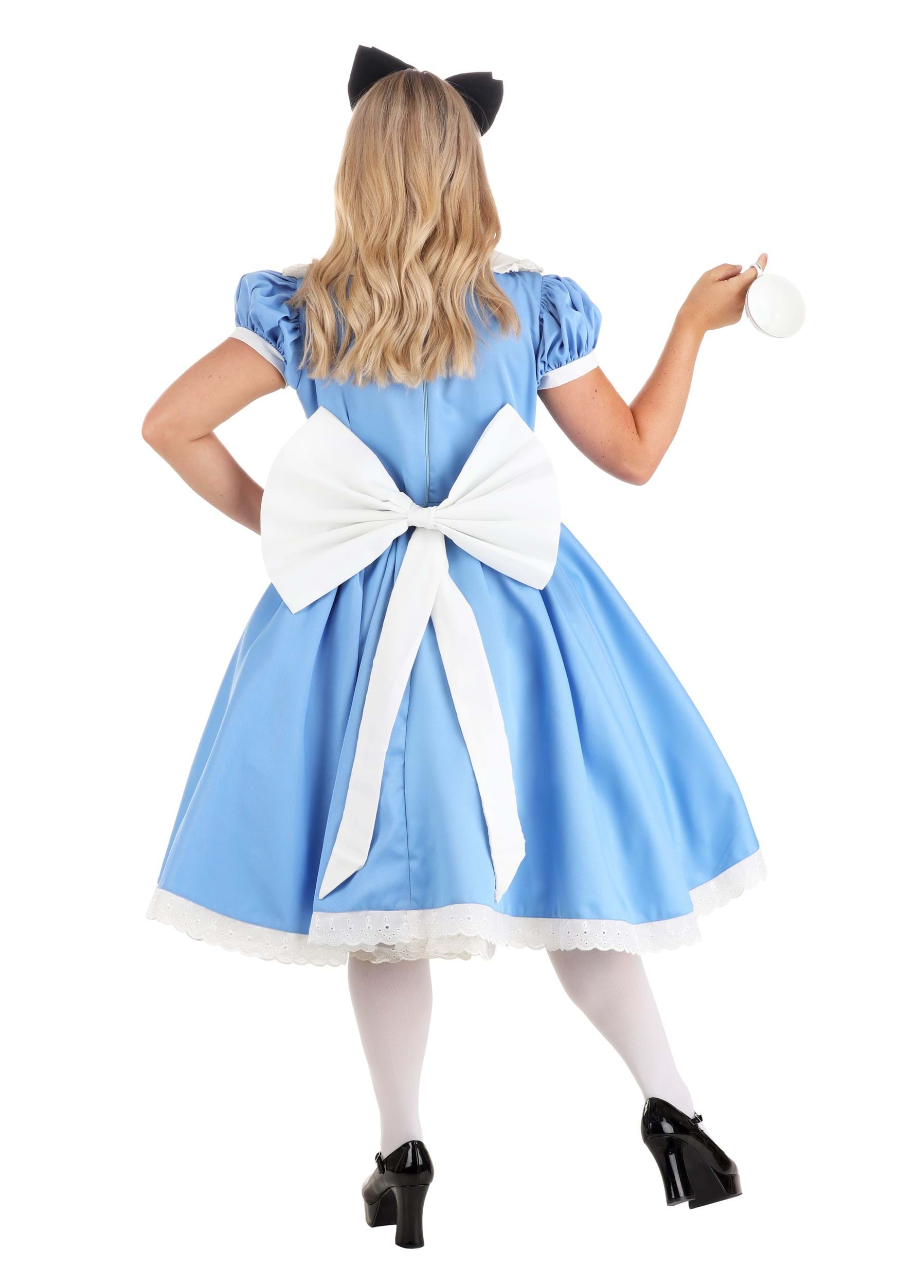 Womens Plus Size Storybook Alice In Wonderland Costume- Complete
