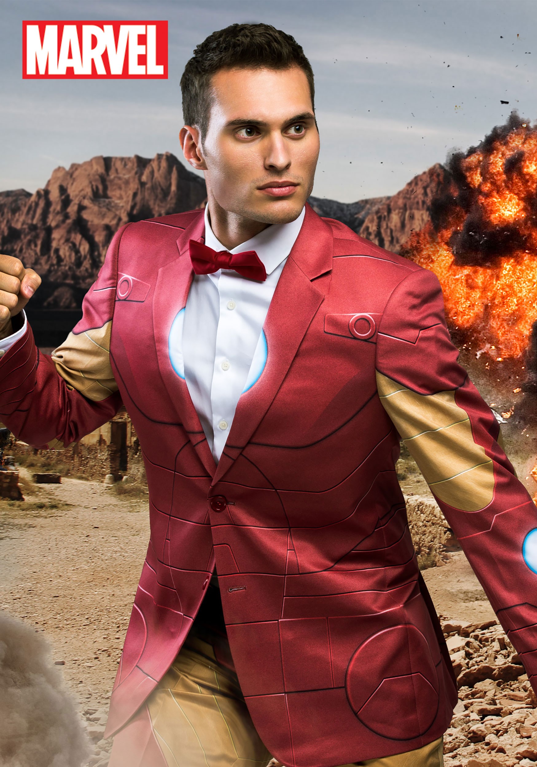 Alter Ego Iron Man Slim Fit Suit Jacket For Men