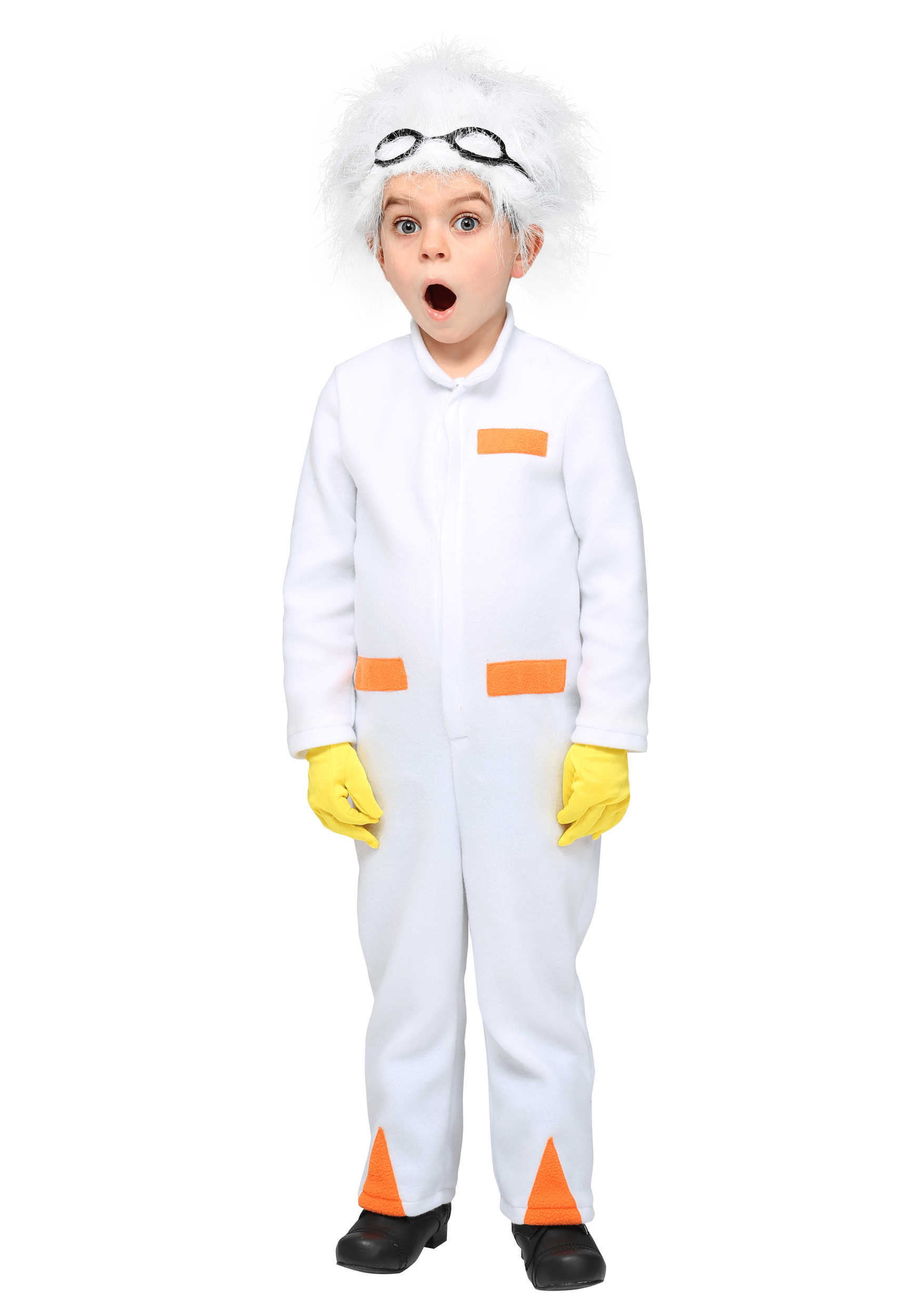 Photos - Fancy Dress Toddler FUN Costumes Back to the Future Doc Brown Costume for a  Orange/ 