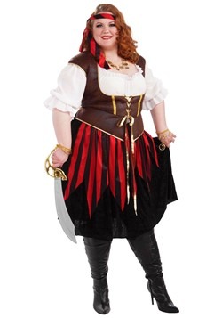 Womens Plus Size Pirate Lady Costume