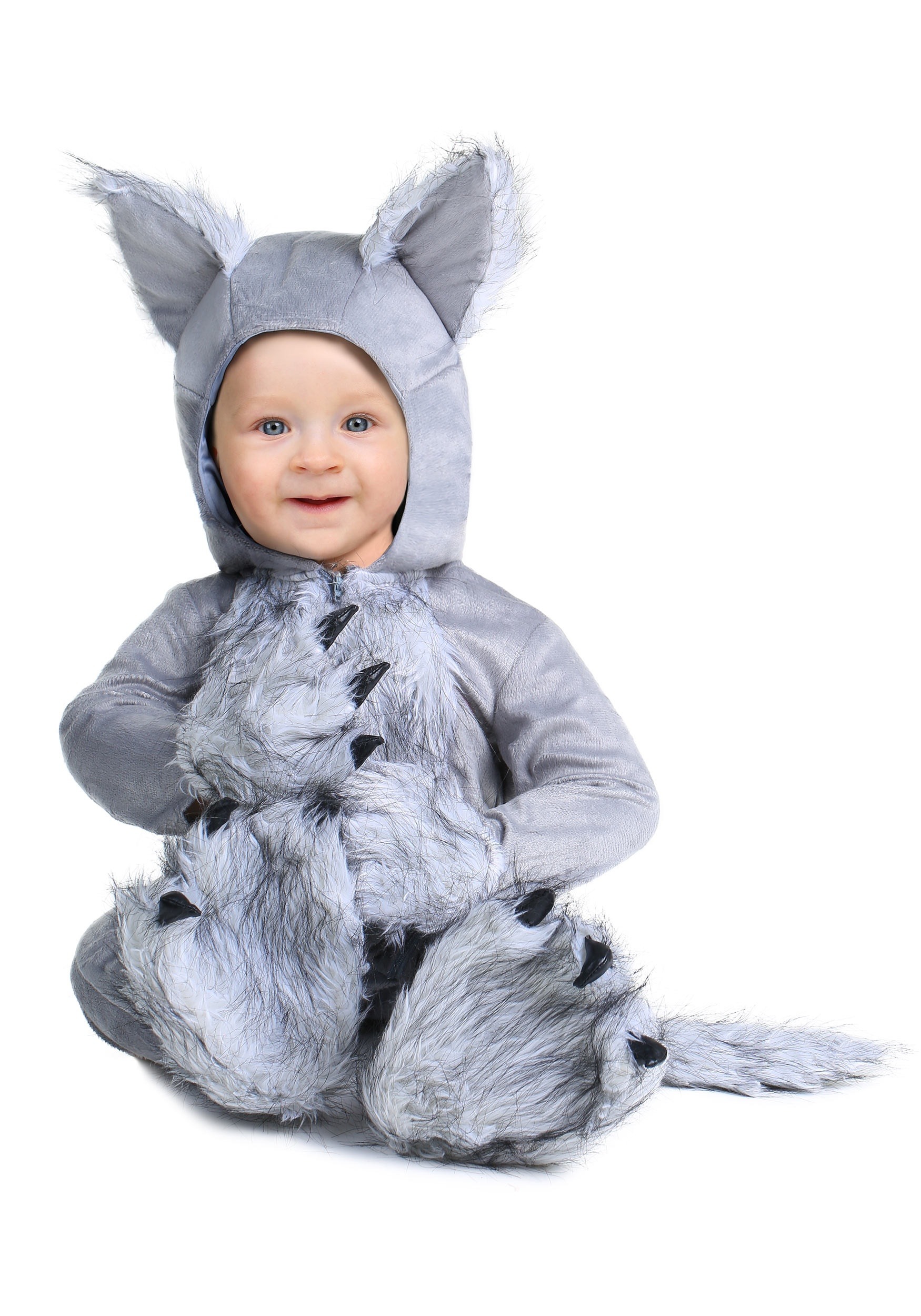 Photos - Fancy Dress WOLF FUN Costumes Grey  Costume for Infants Gray FUN6811IN 