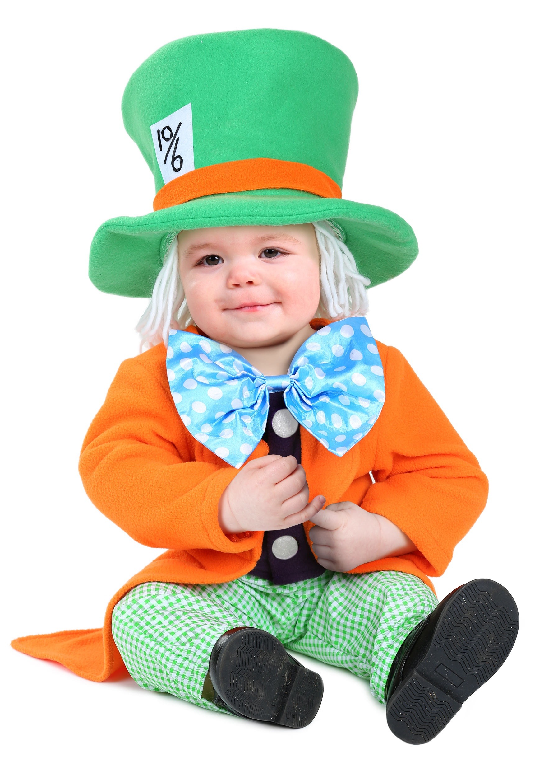 Photos - Fancy Dress FUN Costumes Little Hatter Costume for Babies Green/Orange FUN6113IN