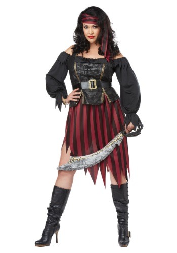 Plus Size Queen of the High Seas Costume for Women