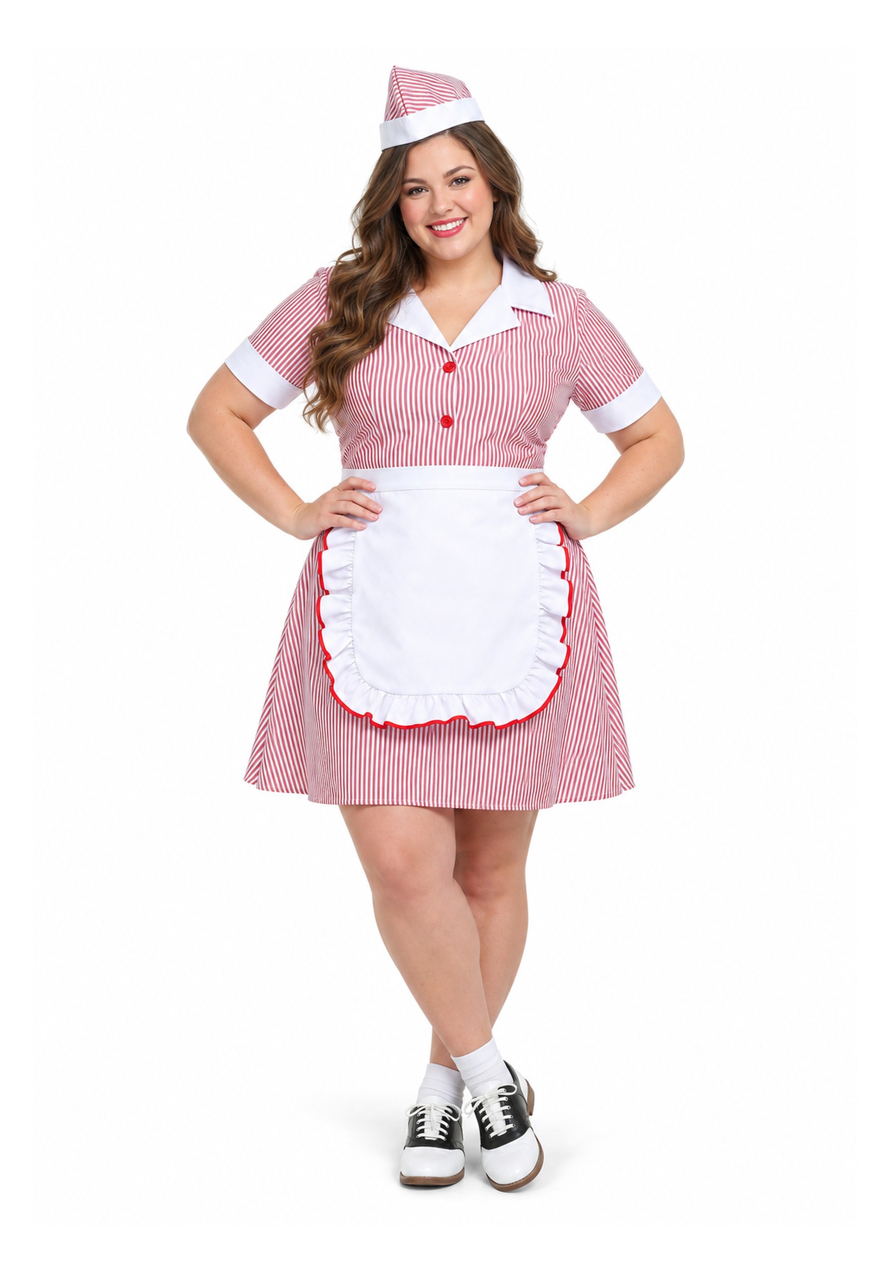 Plus Size Car Hop Womens Costume