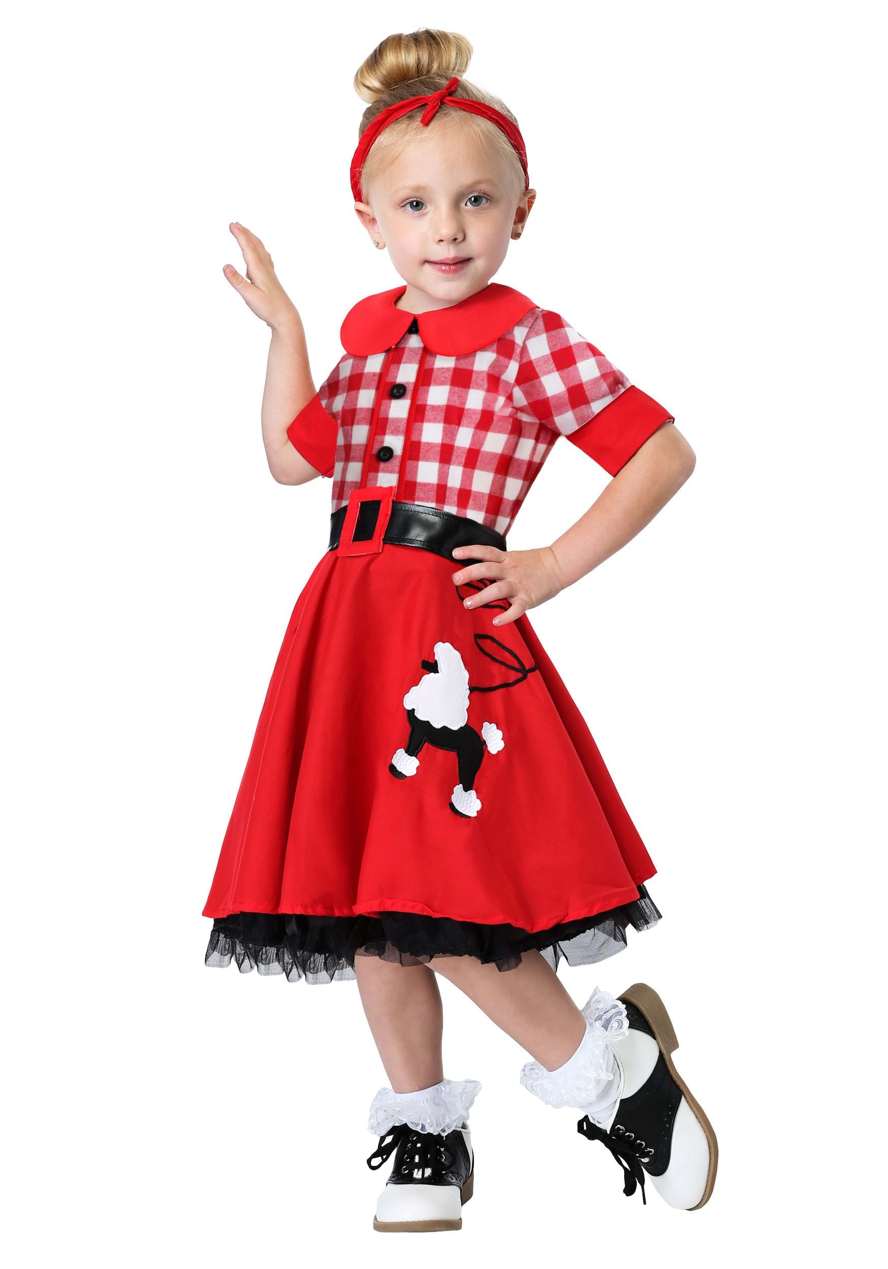 Girls Retro 50s Darling Toddler Costume | Decade Costumes